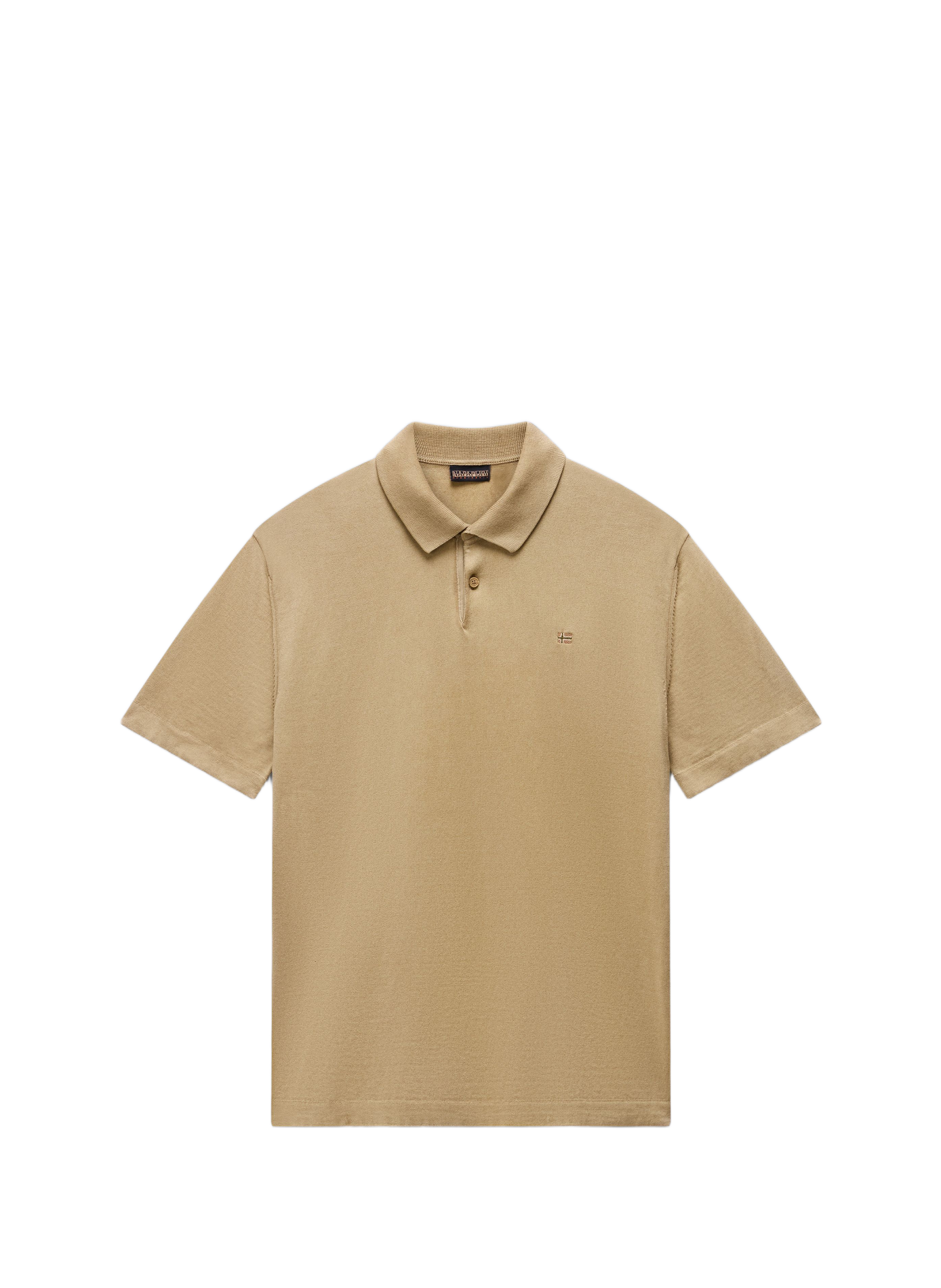 Polo manches courtes en coton NAPAPIJRI Beige
