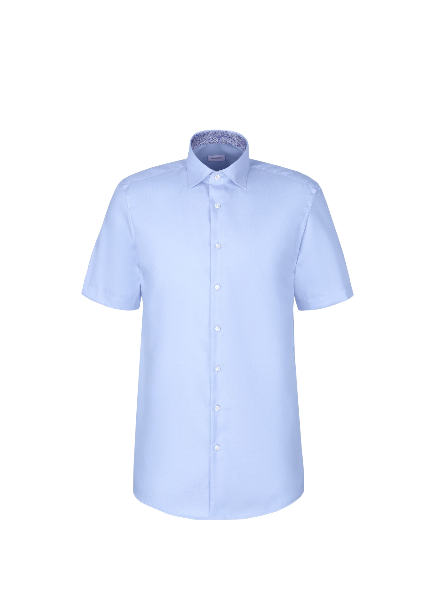 Chemise manches courtes en coton SEIDENSTICKER Bleu