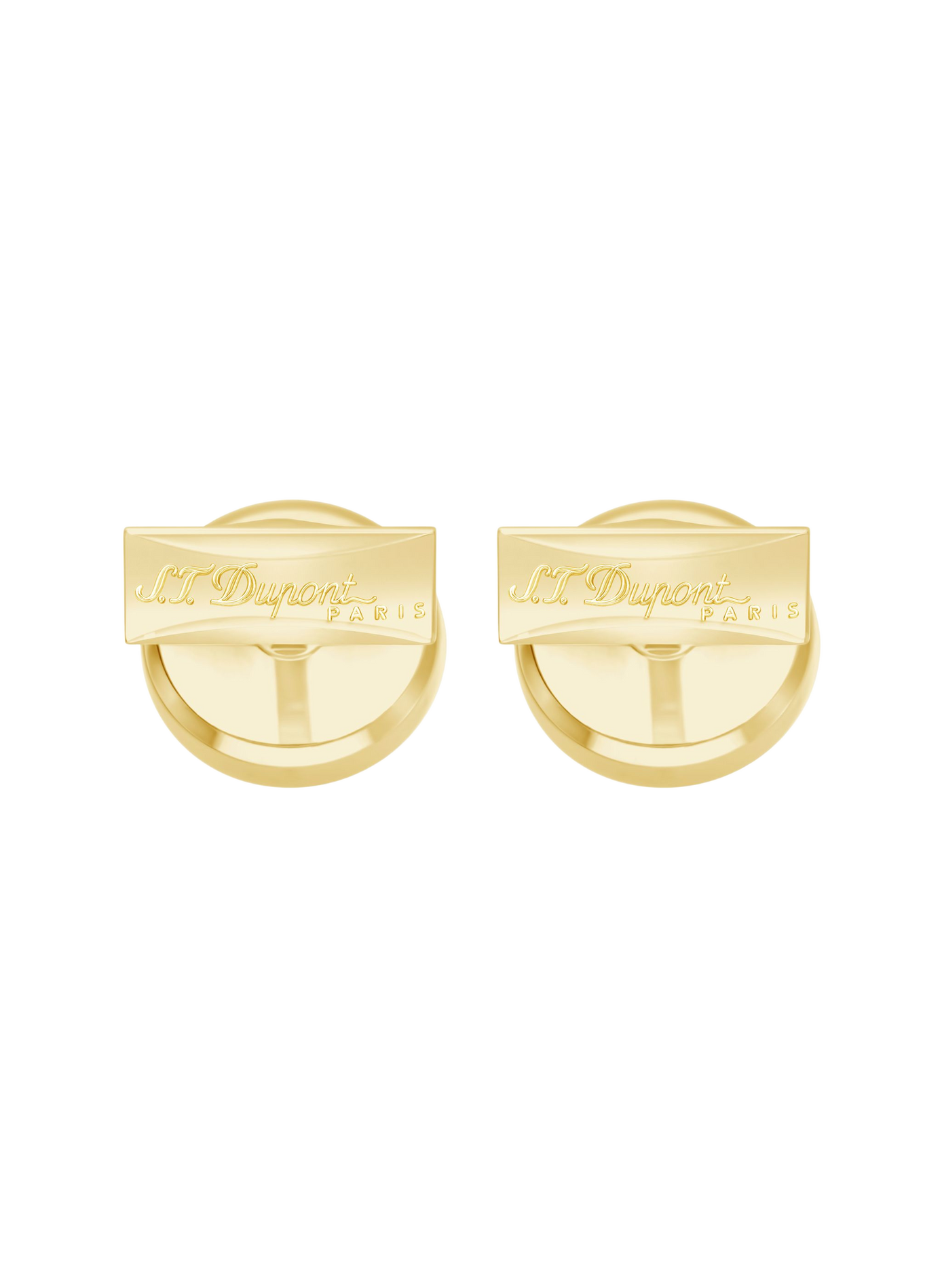 Logo enamel cufflinks S.T. DUPONT Black