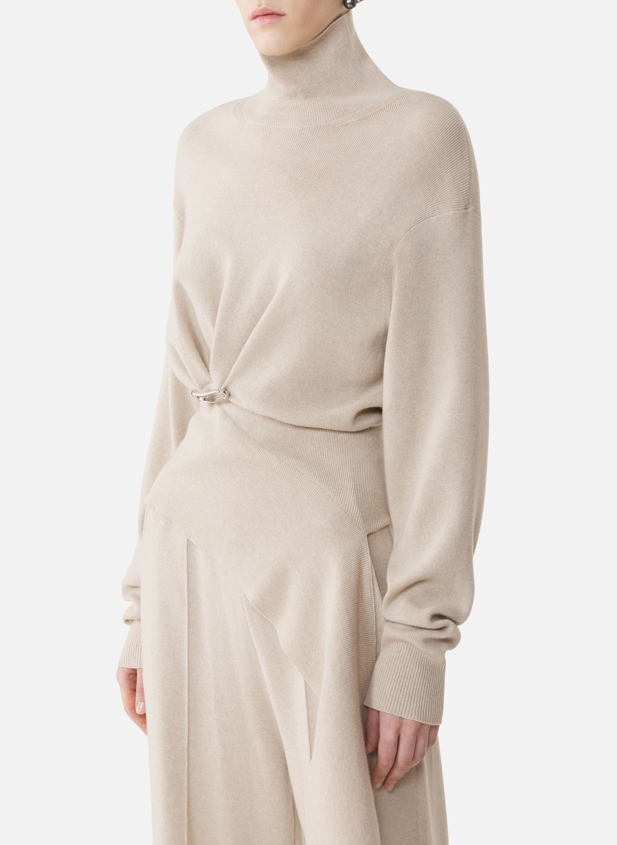 Pull en laine et cachemire LANVIN Blanc