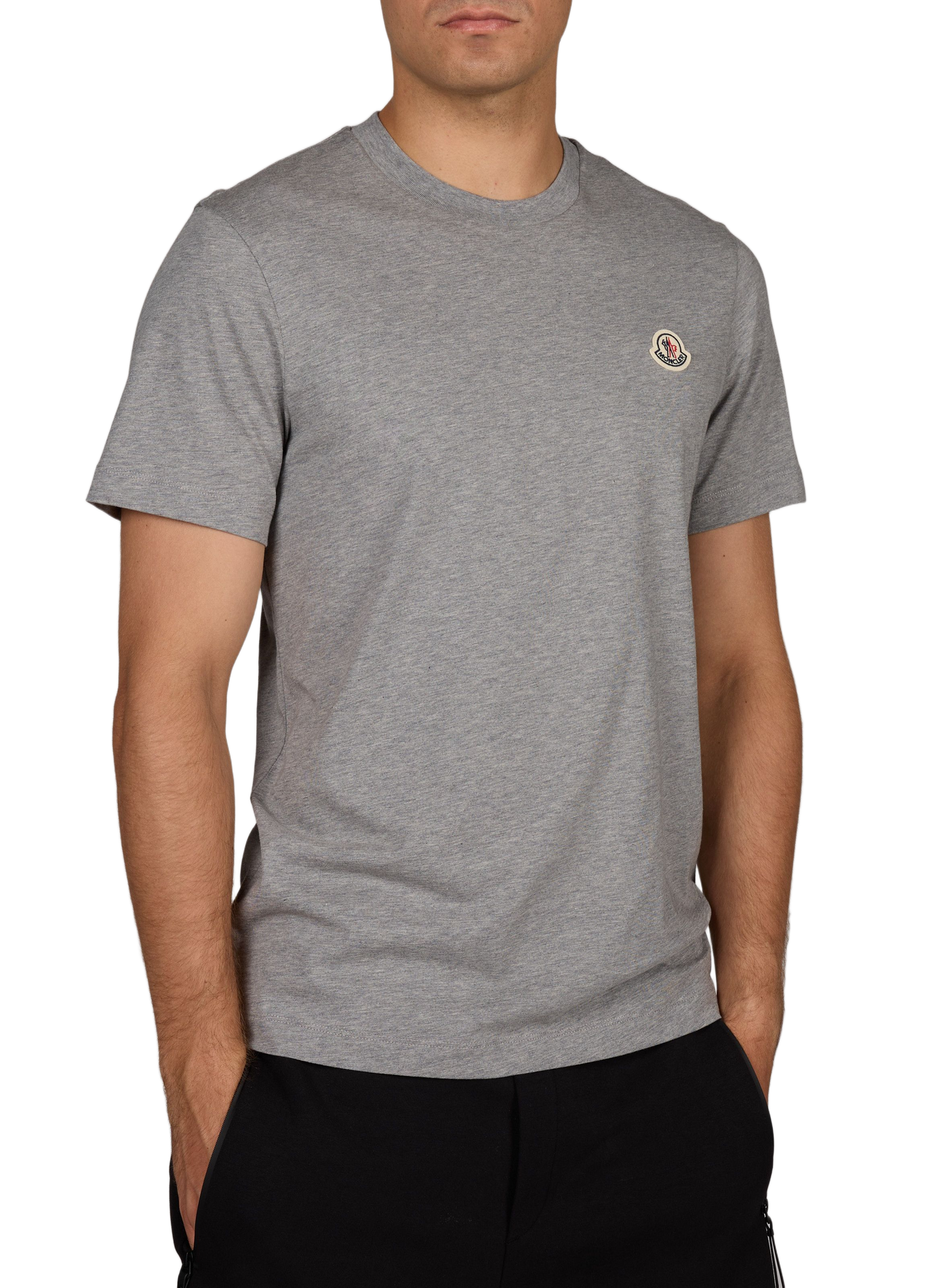 Set of 3 straight cotton t-shirts MONCLER Orange