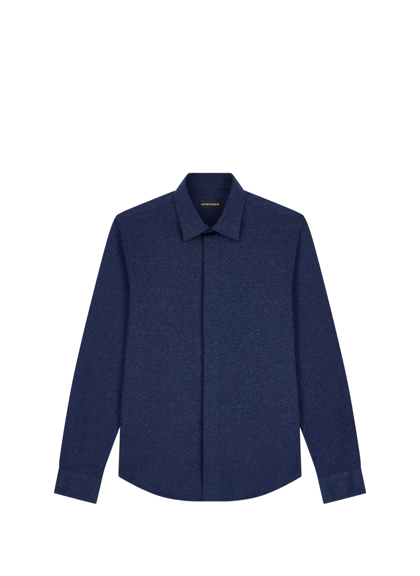 Straight Chevron Shirt EMPORIO ARMANI Blue