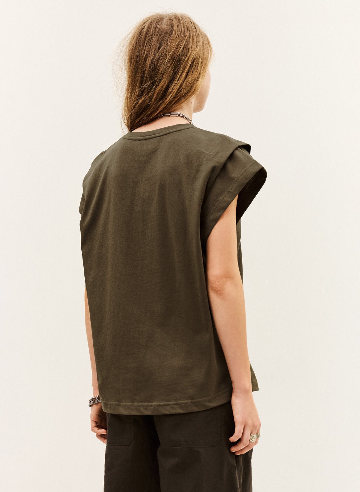 Tee-shirt manches courtes pio BA&SH Marron