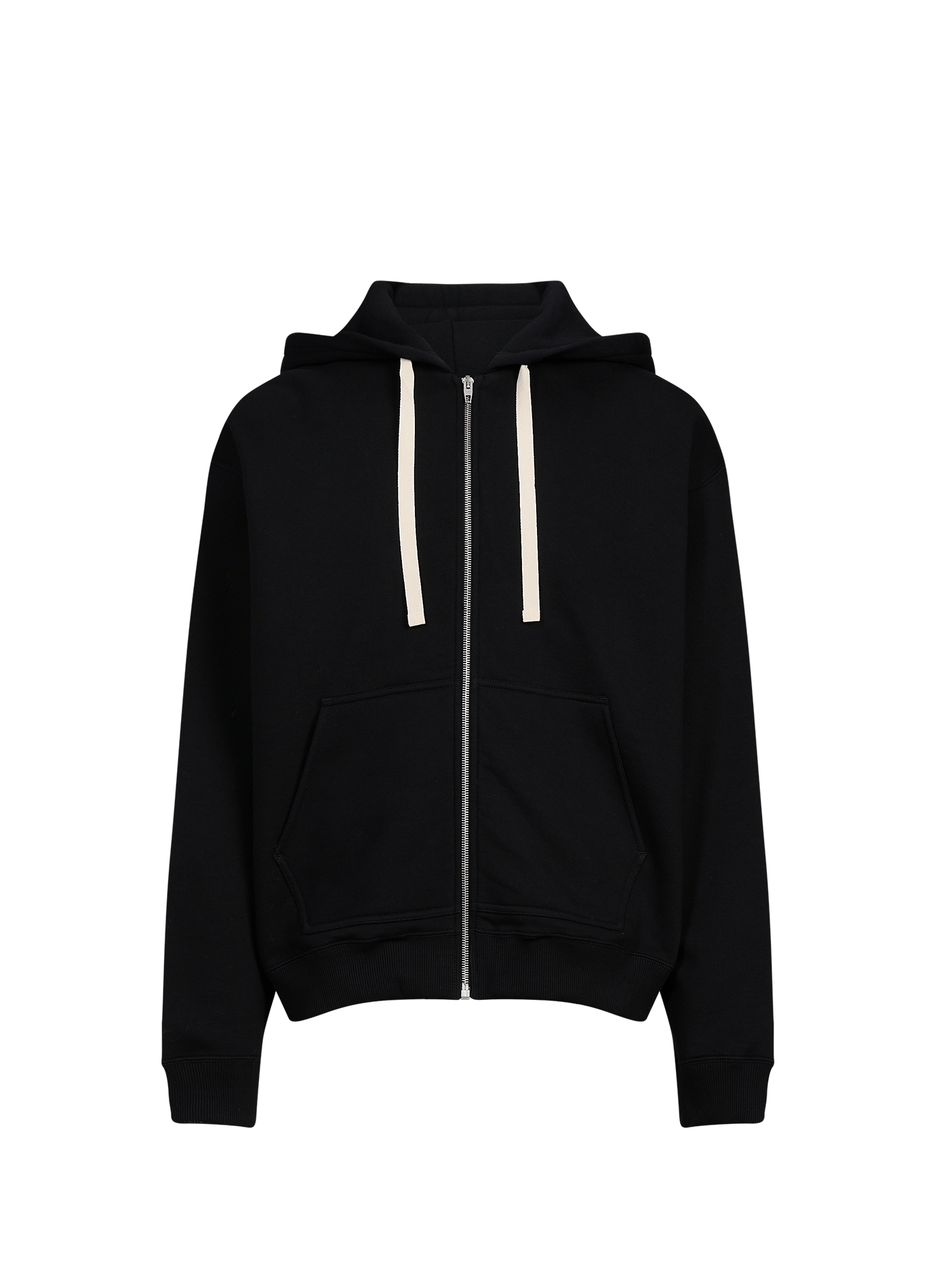 Oversized cotton hoodie sweatshirt JIL SANDER Black