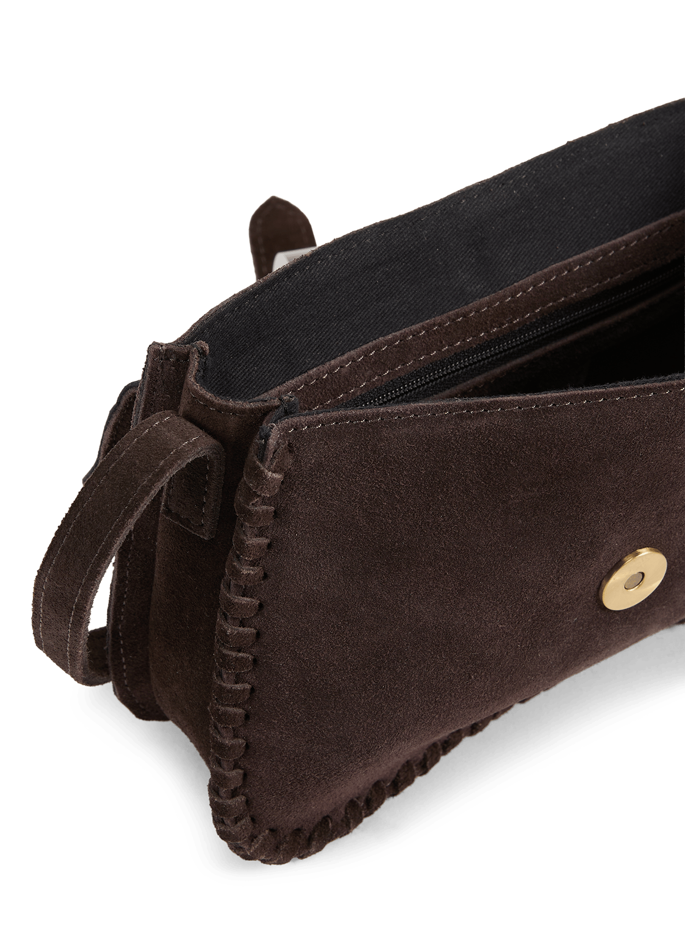 Vielsa suede leather handbag VILA Brown