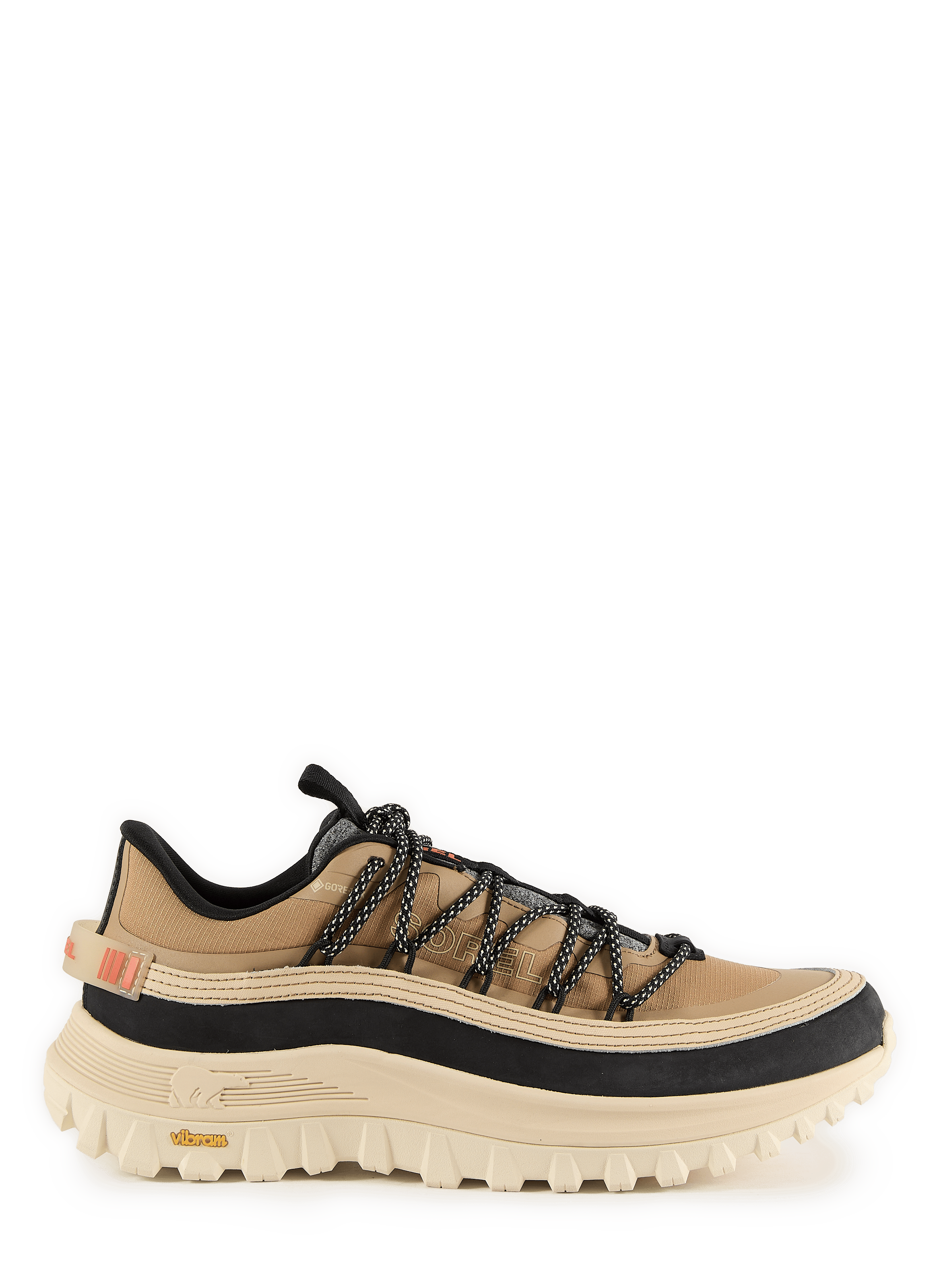 Mixed Leather Lace-Up Sneakers SOREL Brown
