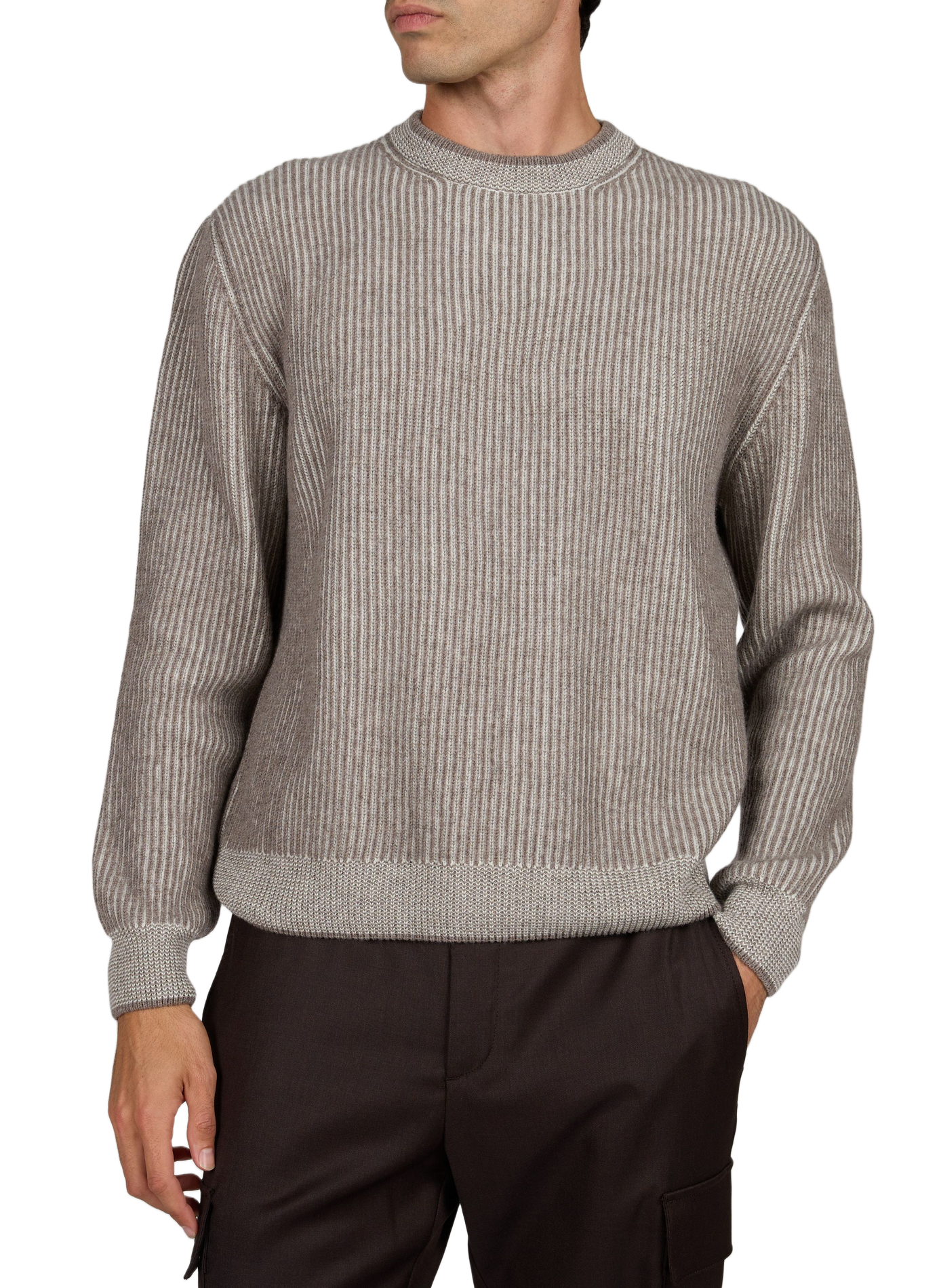 Straight wool and cashmere sweater | White PAUL & SHARK Men