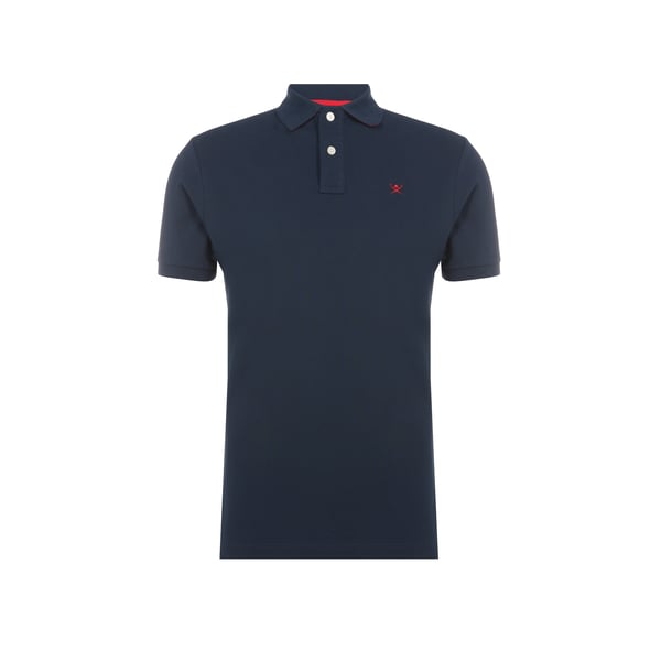 Polo à logo en coton piqué