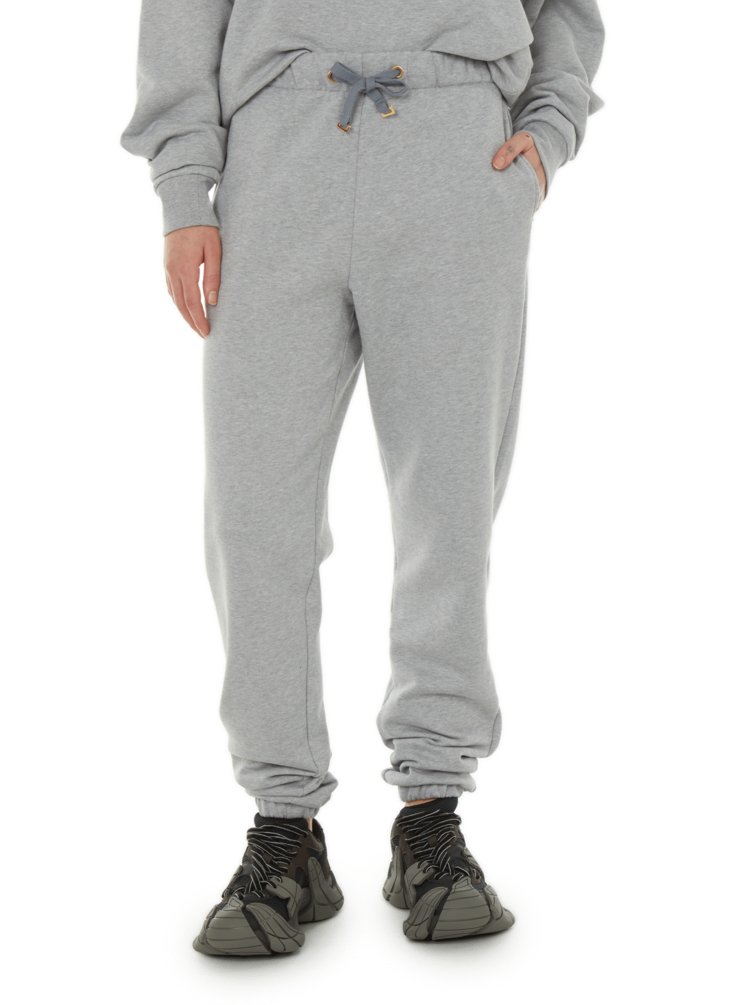 THE SOCIAL SUNDAY Pantalon de jogging en coton  Gris