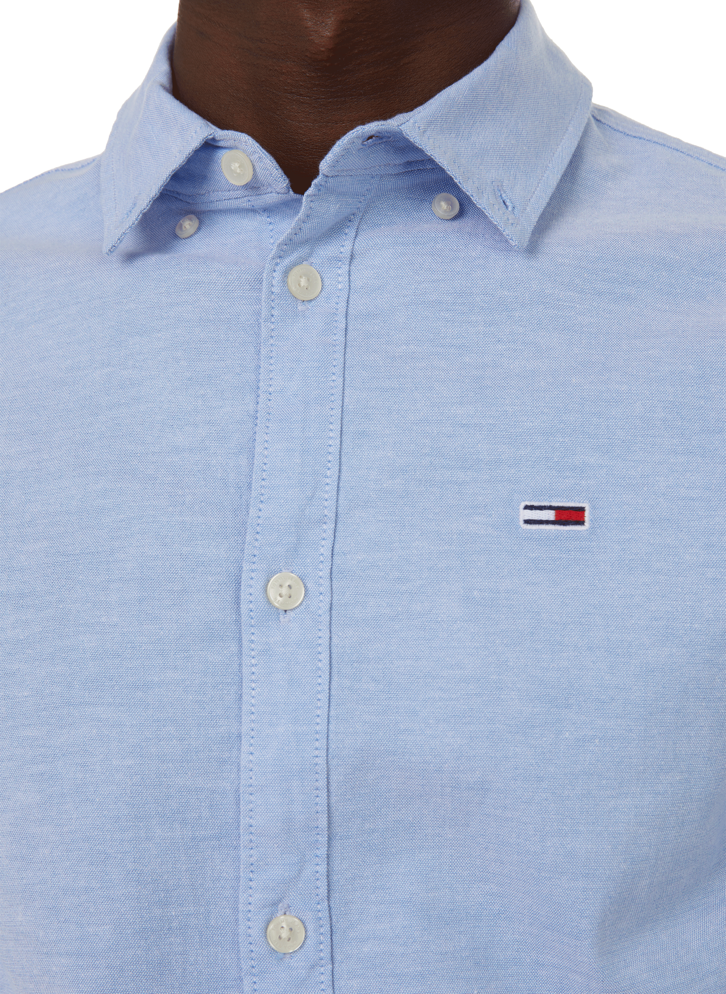 Organic cotton shirt TOMMY HILFIGER Blue