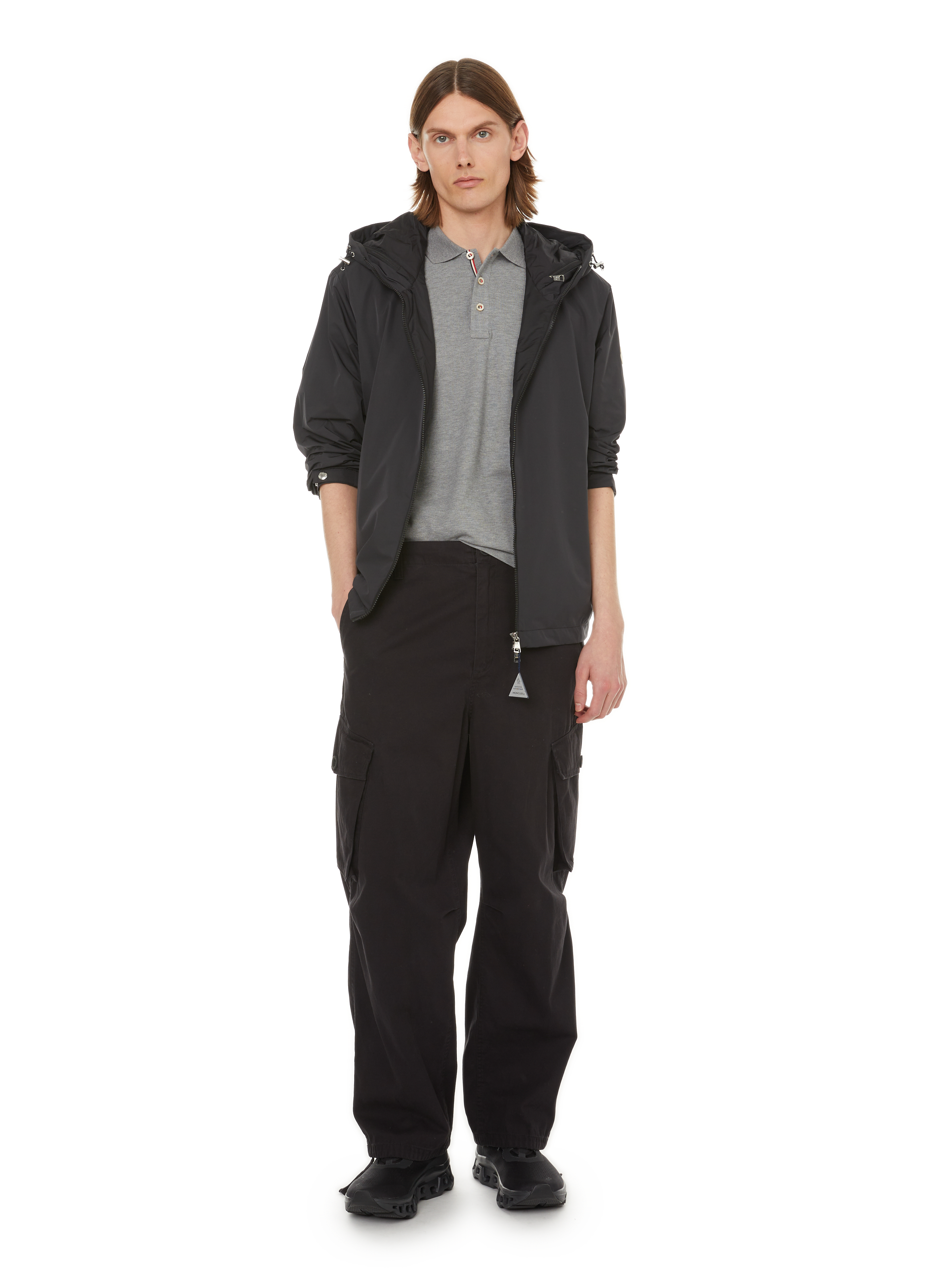 Givenchy address band slim cotton Polo shirt MONCLER Grey