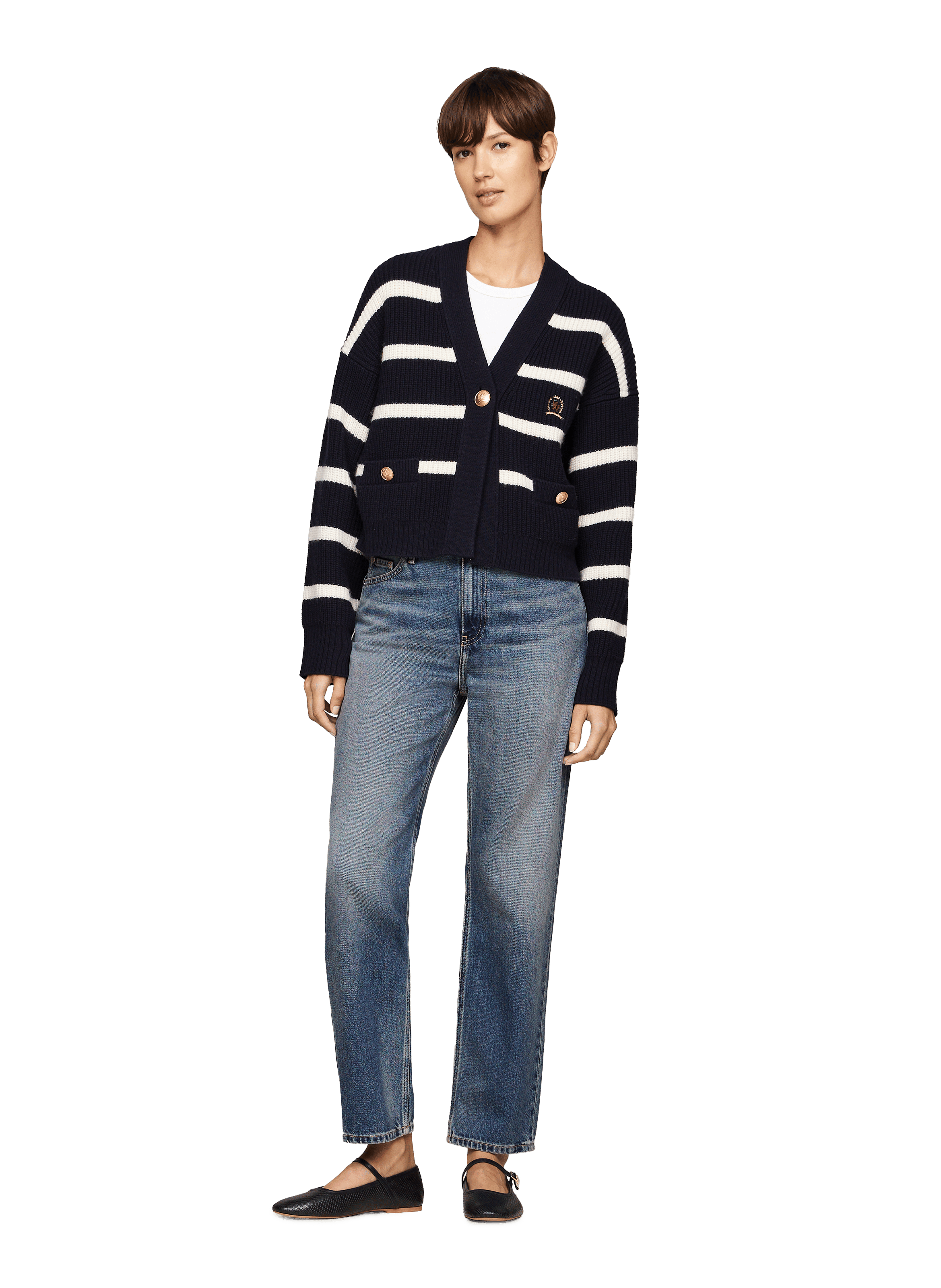 Jean droit  TOMMY HILFIGER Bleu