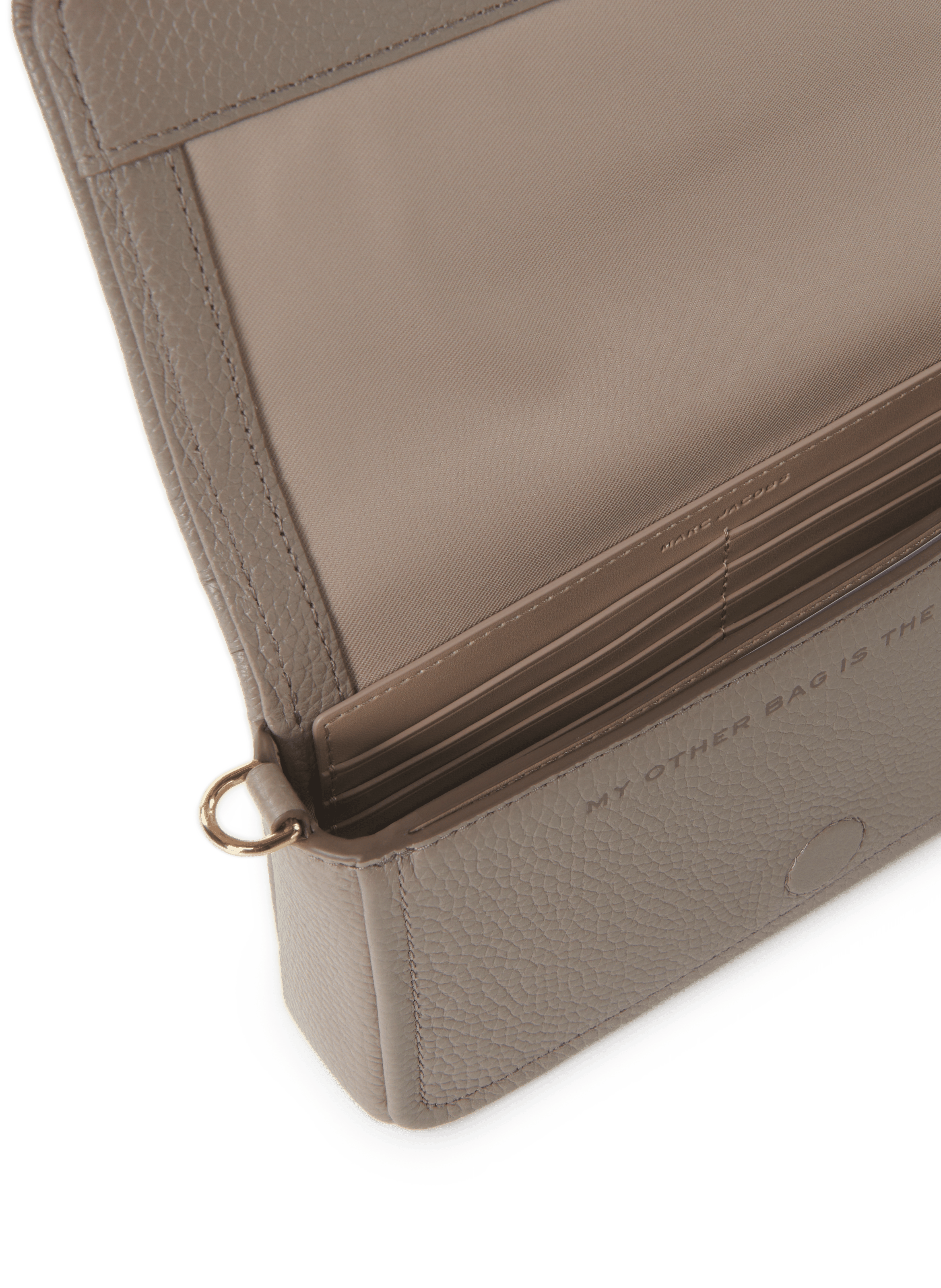 Sac à bandoulière en cuir MARC JACOBS Gris