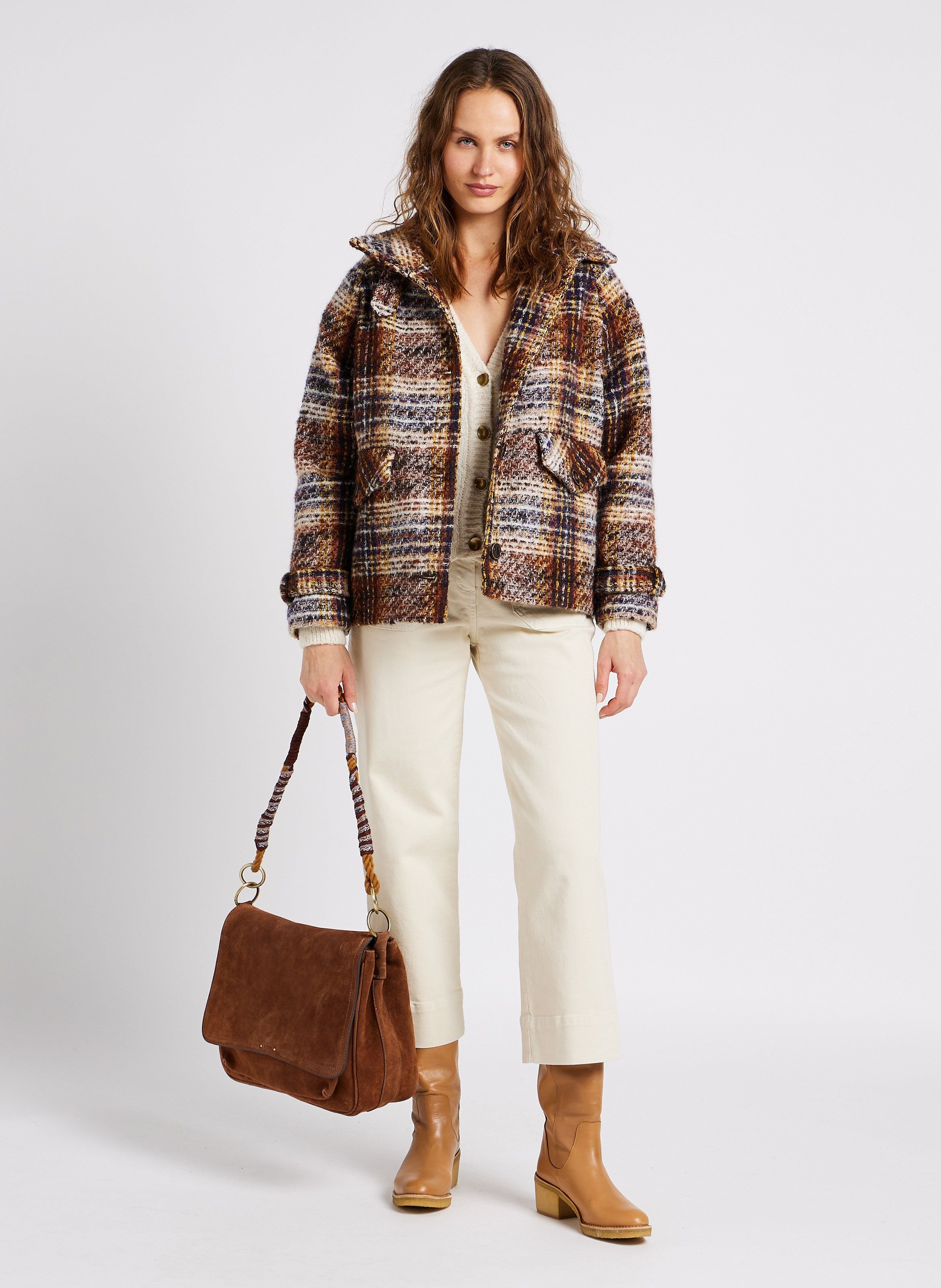 Jean court évasée en coton seakey o SESSUN Beige