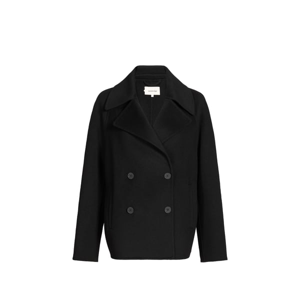Manteau court oversize en laine mélangée Manteau court oversize en laine mélangée