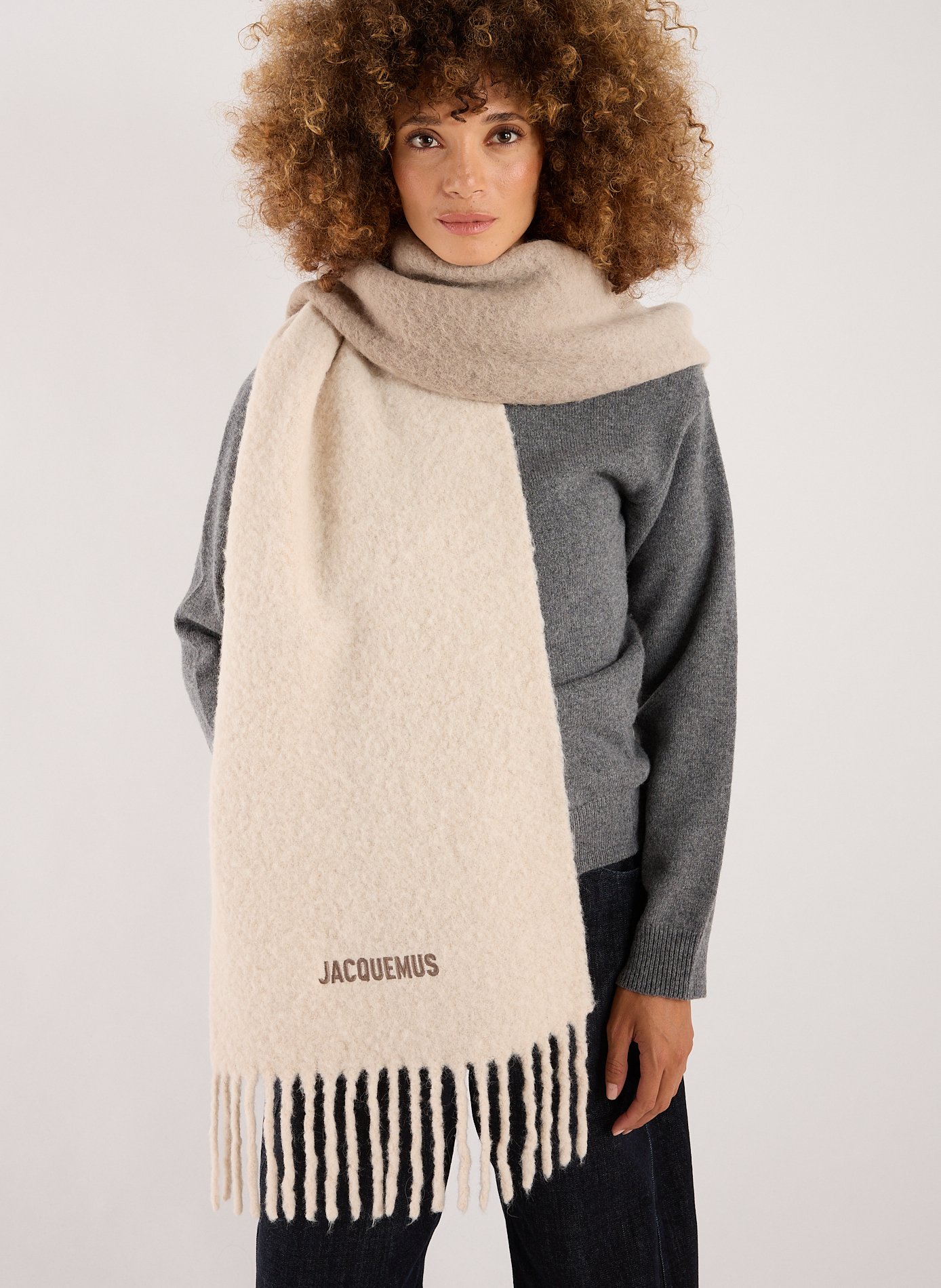 L?écharpe Moisson scarf JACQUEMUS Beige