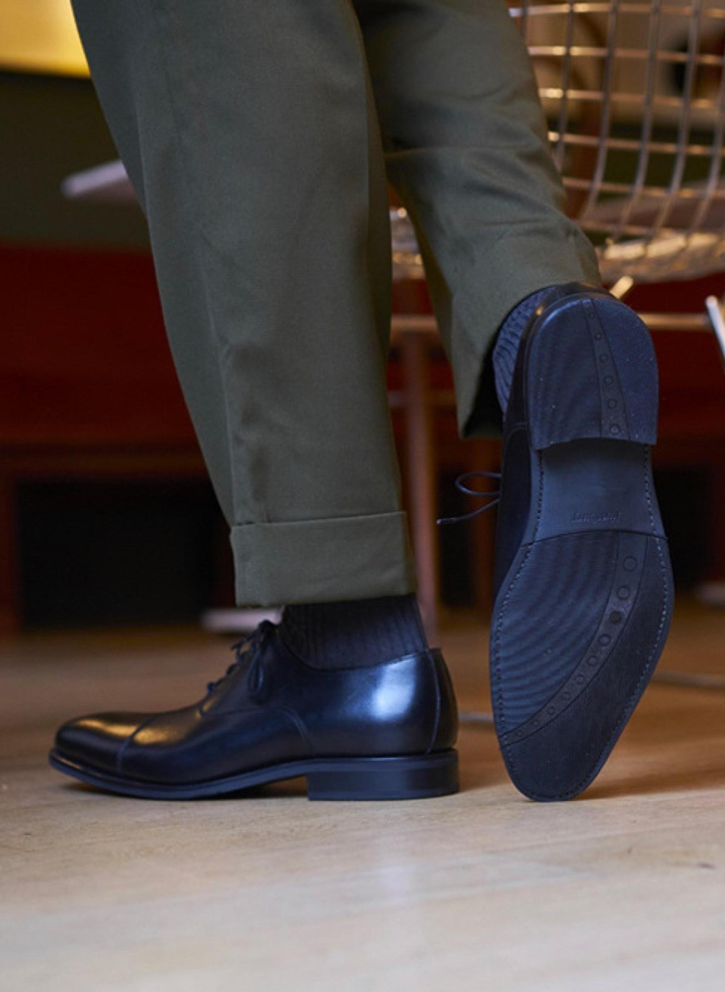 Richelieu cuir consul FINSBURY Noir