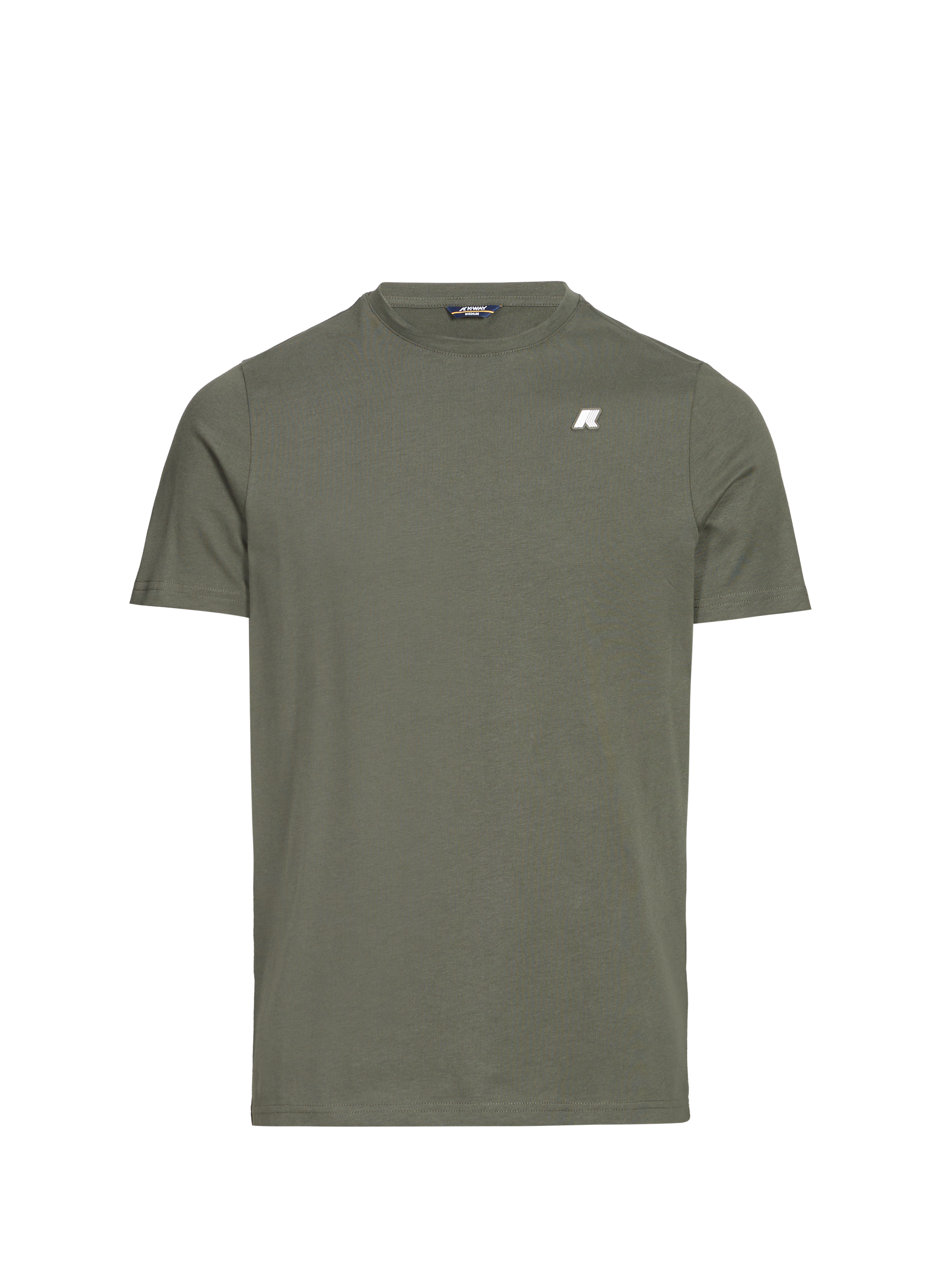 K-WAY T-shirt en coton Kaki