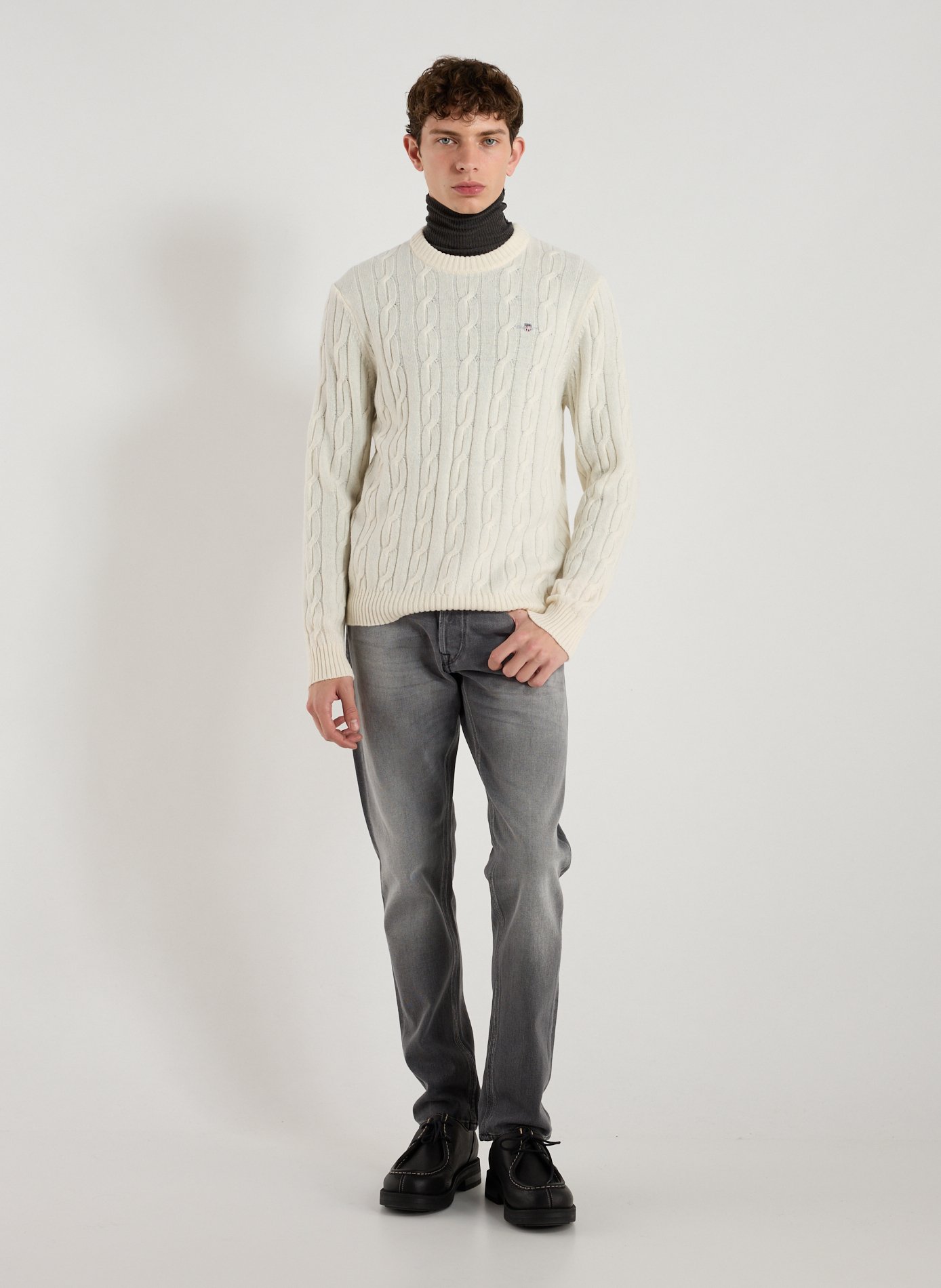 Cotton-blend jumper GANT Beige