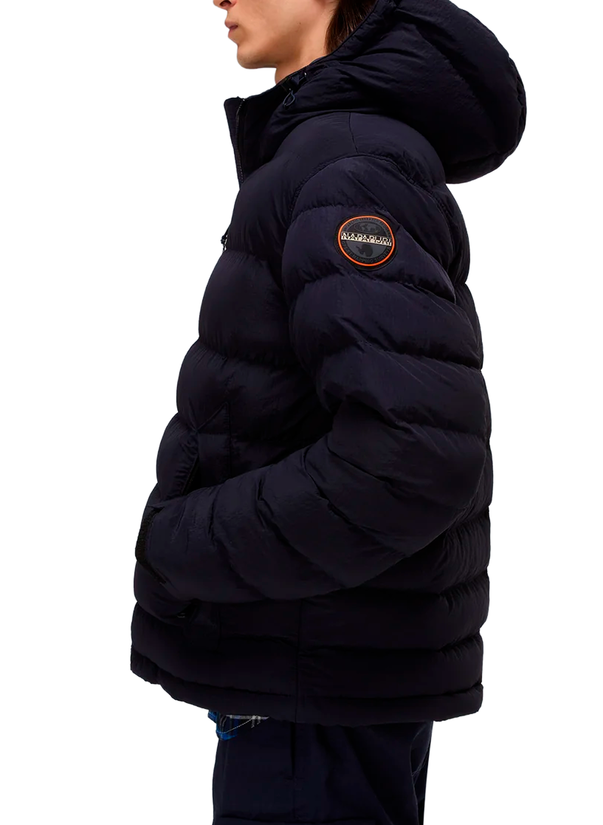 Quilted hooded jacket NAPAPIJRI Blue