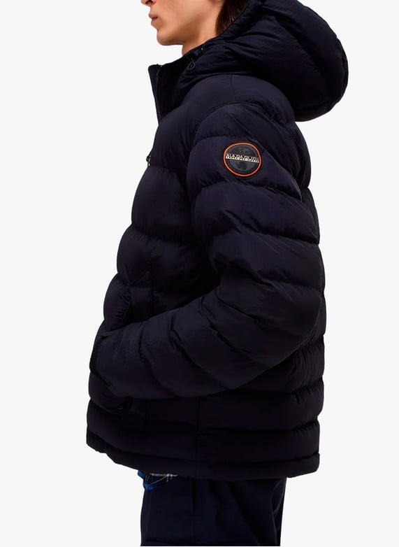 Blouson matelassé à capuche | Bleu by NAPAPIJRI Blouson matelassé à capuche Bleu