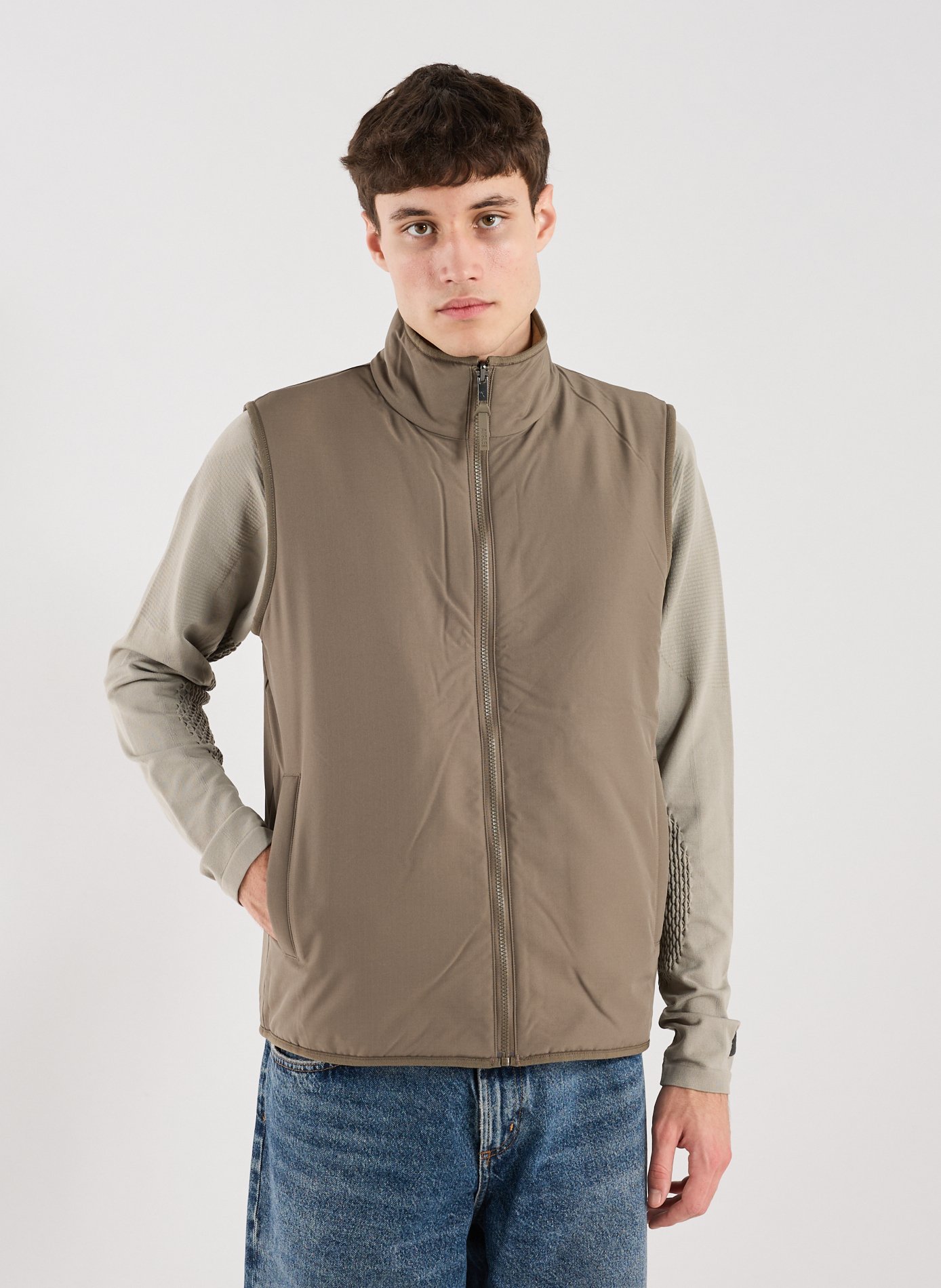 Reversible sherpa sleeveless jacket T-KIT. AIGLE Brown