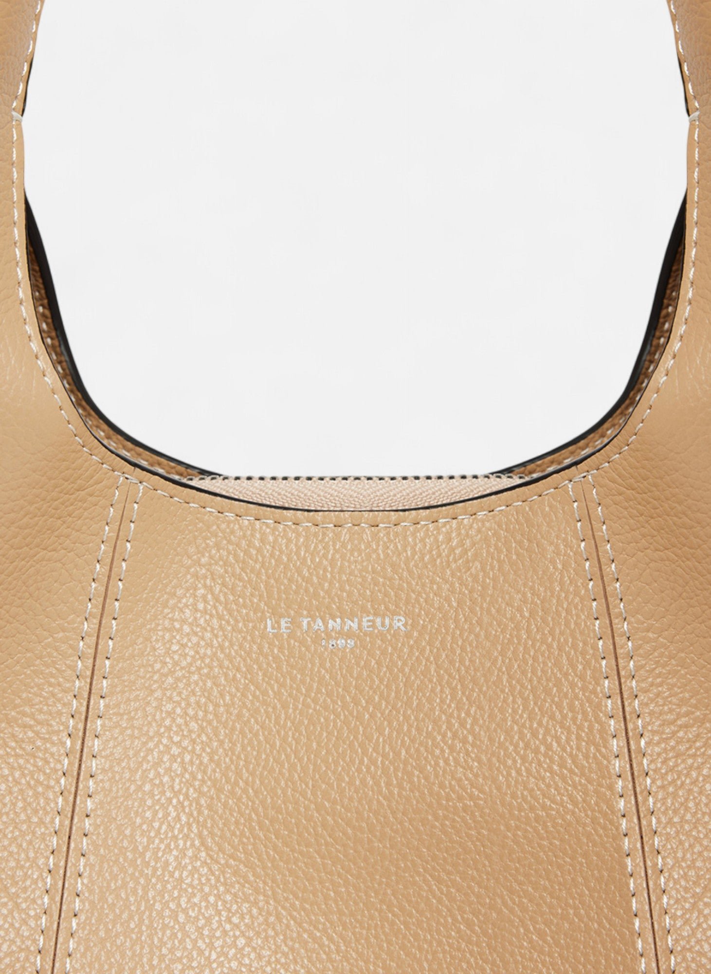 Petit sac à main juliette en cuir grainé LE TANNEUR Beige