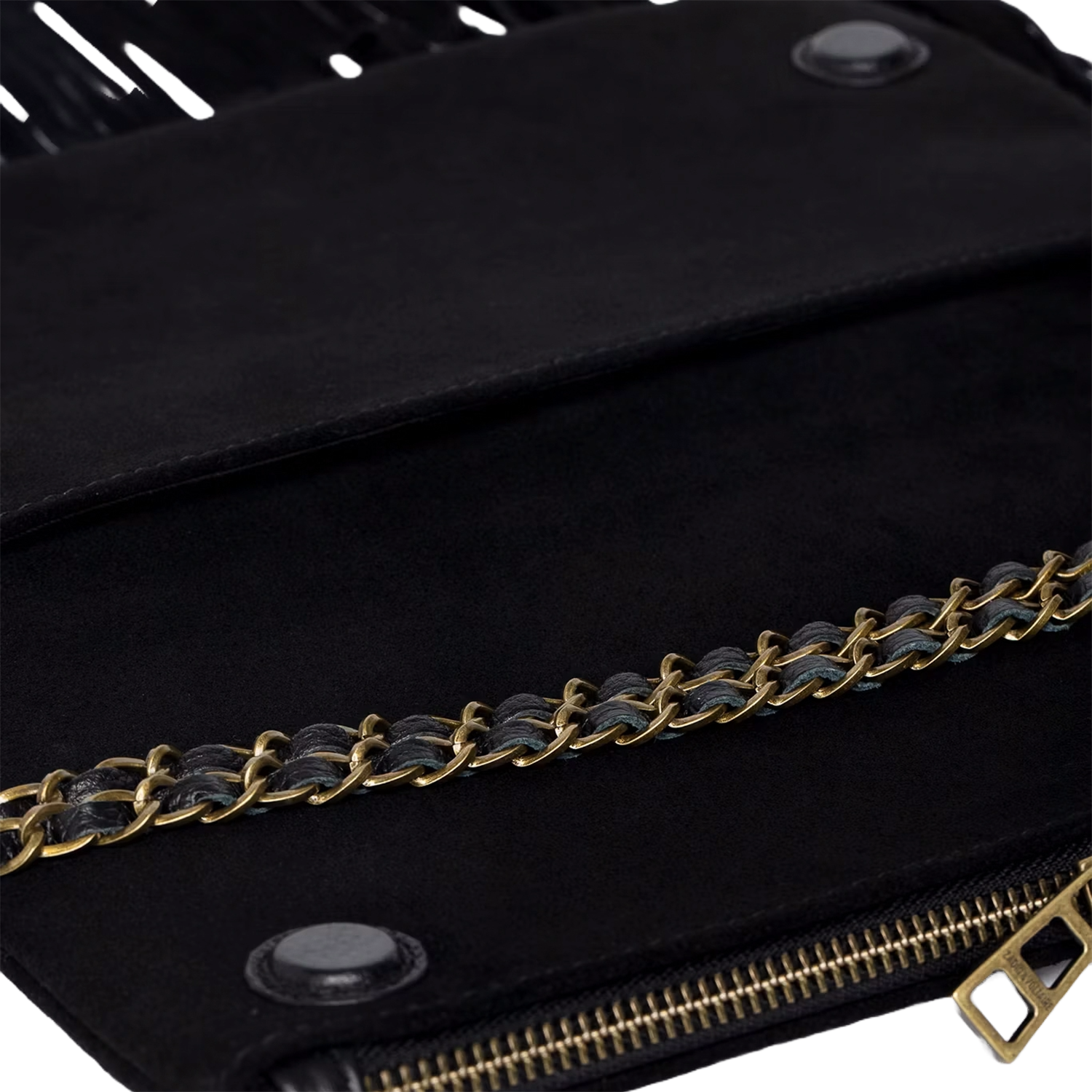 Pochette en cuir rock ZADIG&VOLTAIRE Noir