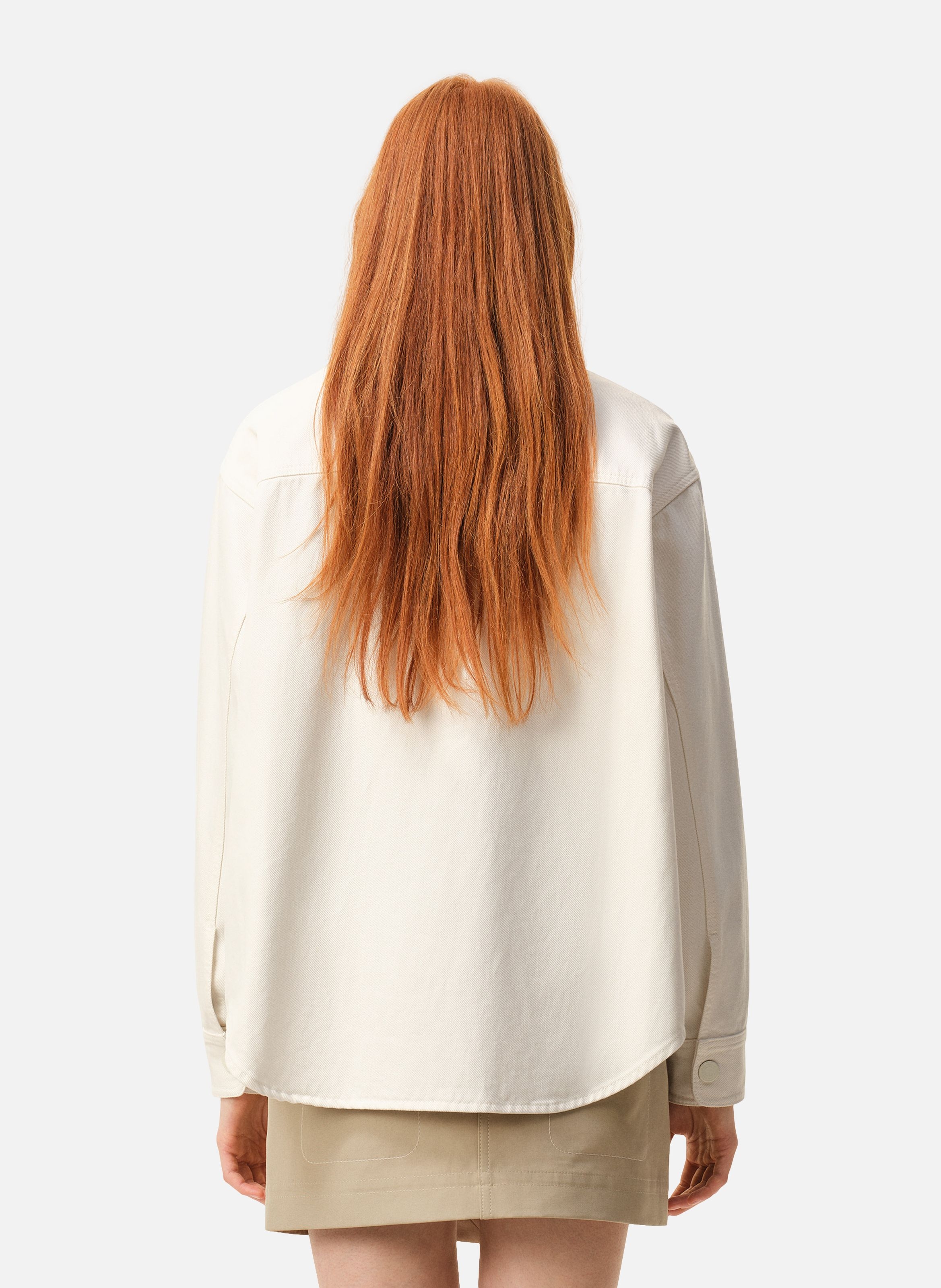 Surchemise ami de coeur en crochet unisexe en coton AMI PARIS Blanc