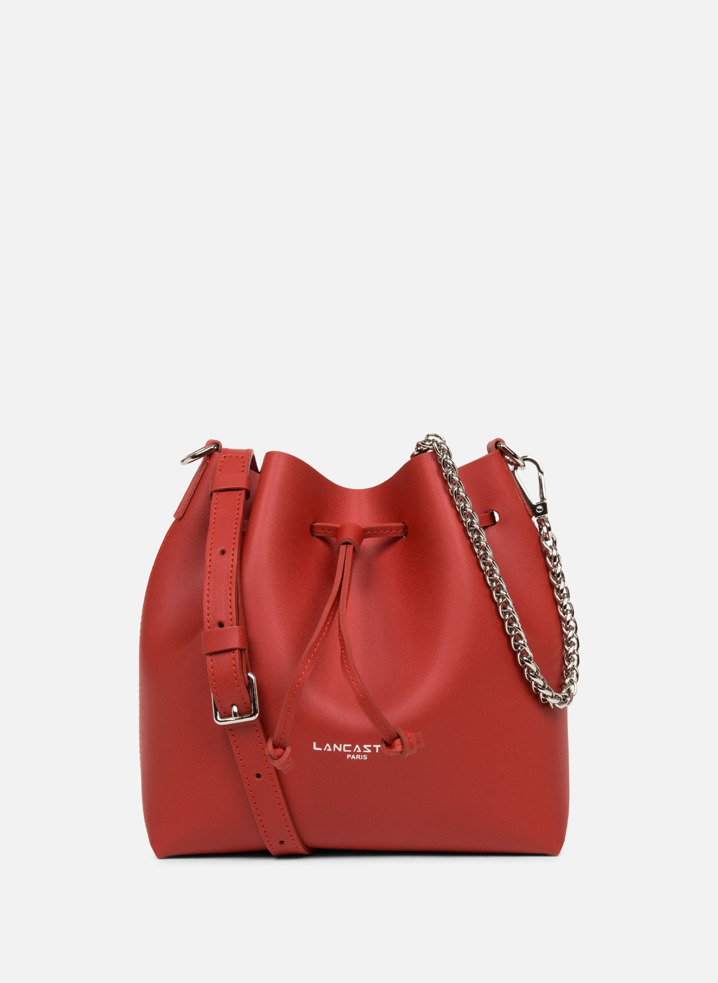 Small bucket bag - Pur & Element City  Rouge - in - or pâle