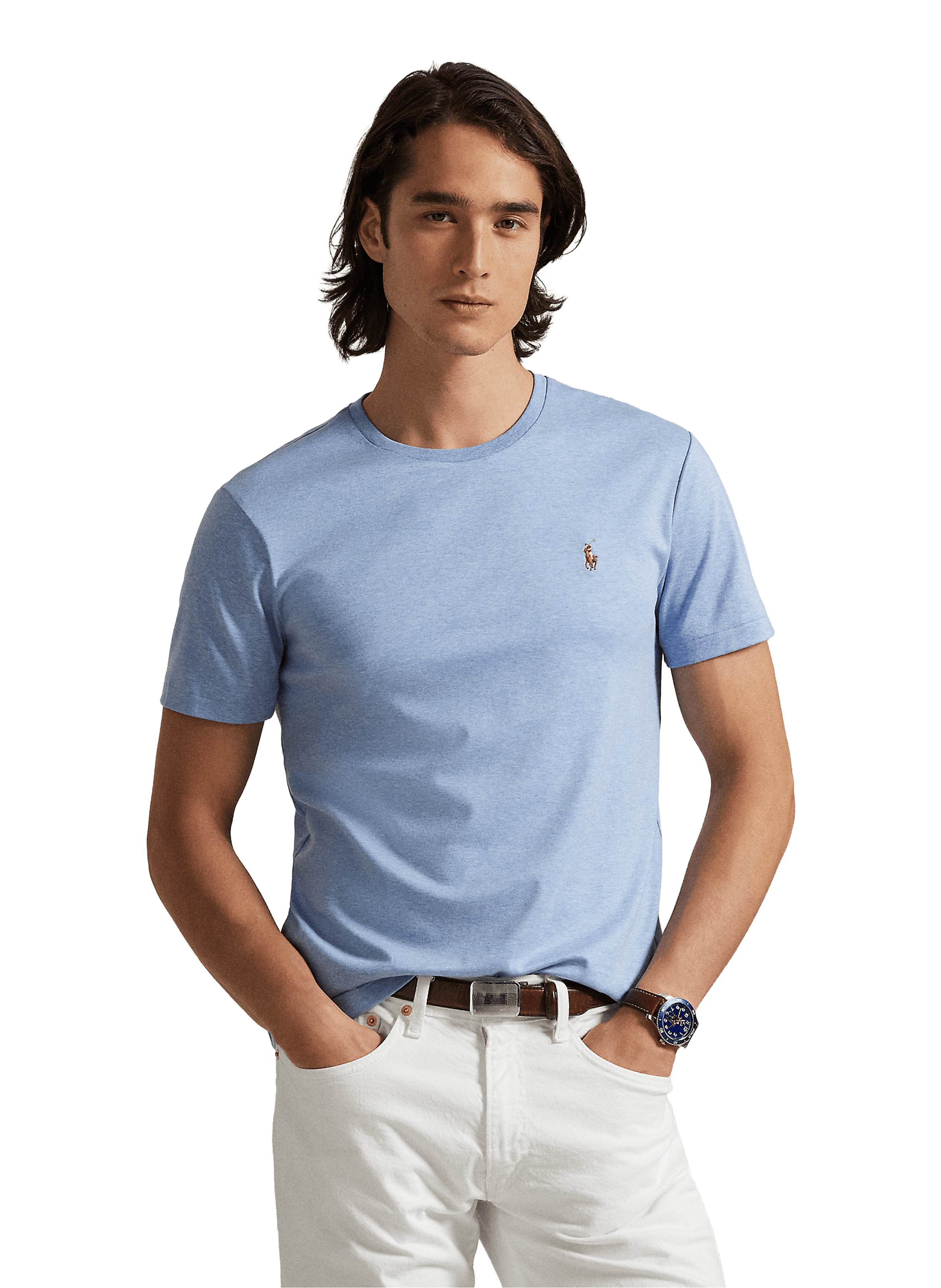Classic Cotton T-Shirt POLO RALPH LAUREN Blue
