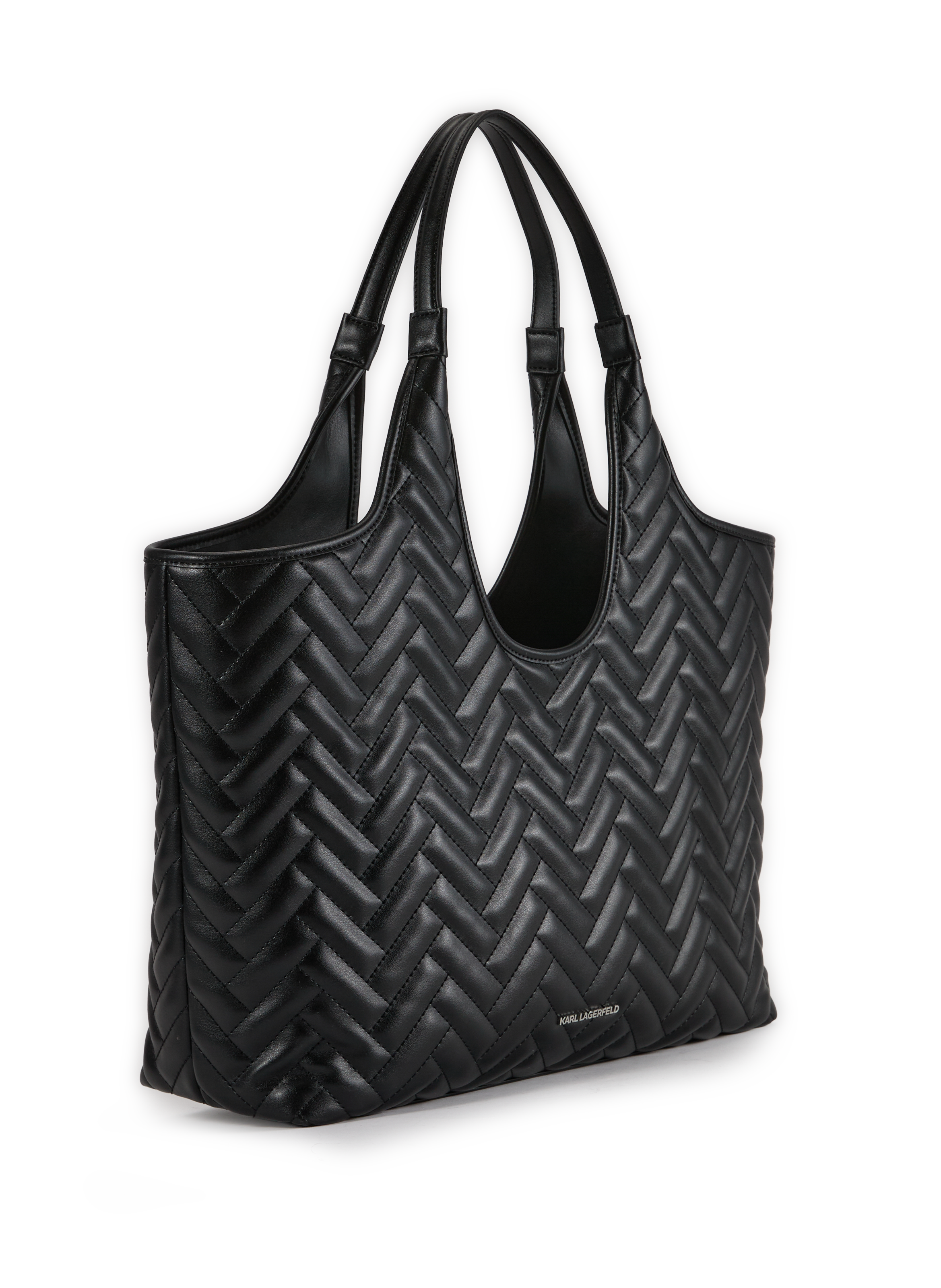 Sac cabas matelassé K/Brick KARL LAGERFELD Noir