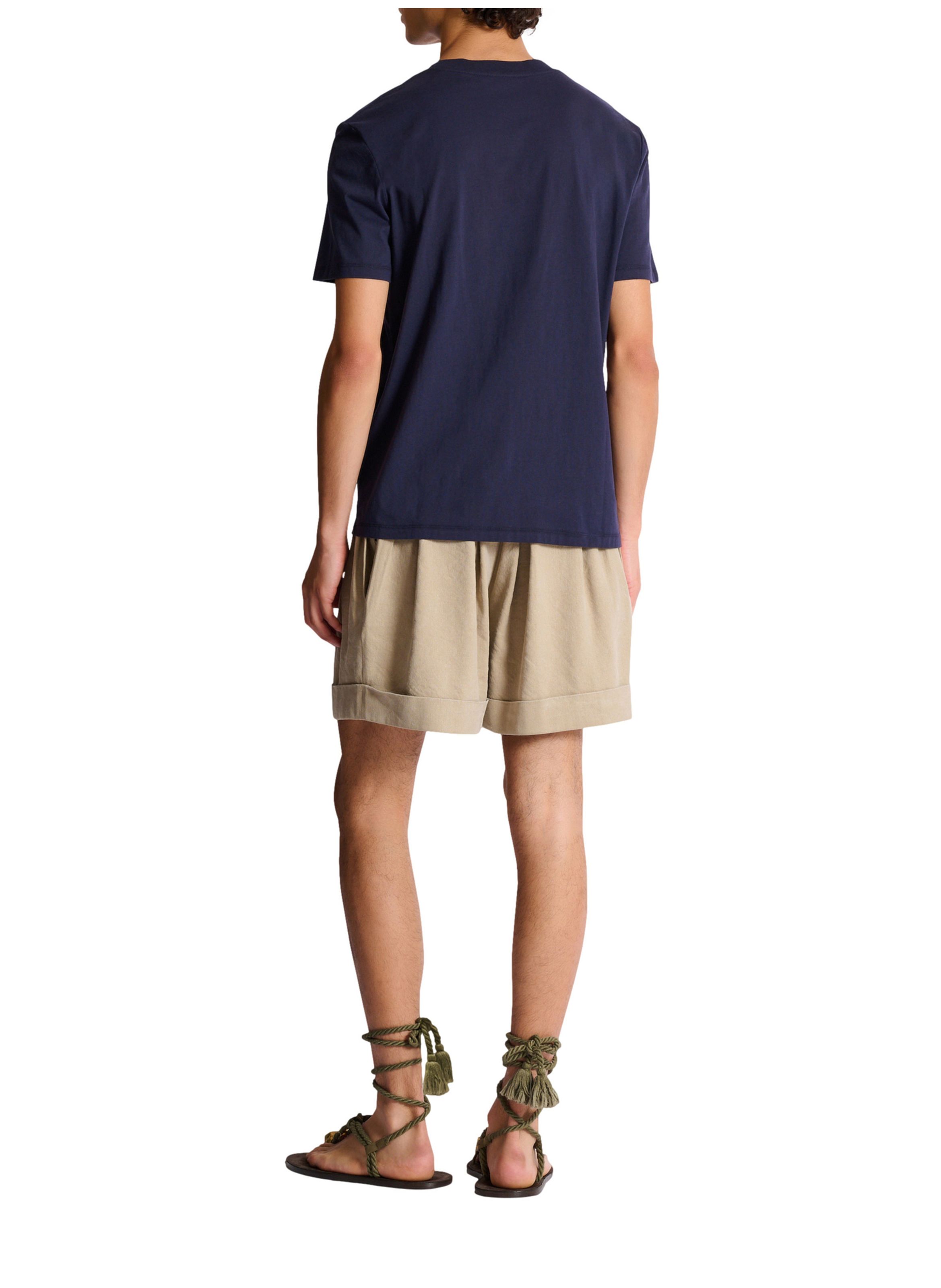 T-shirt floqué balmain soleil BALMAIN Bleu