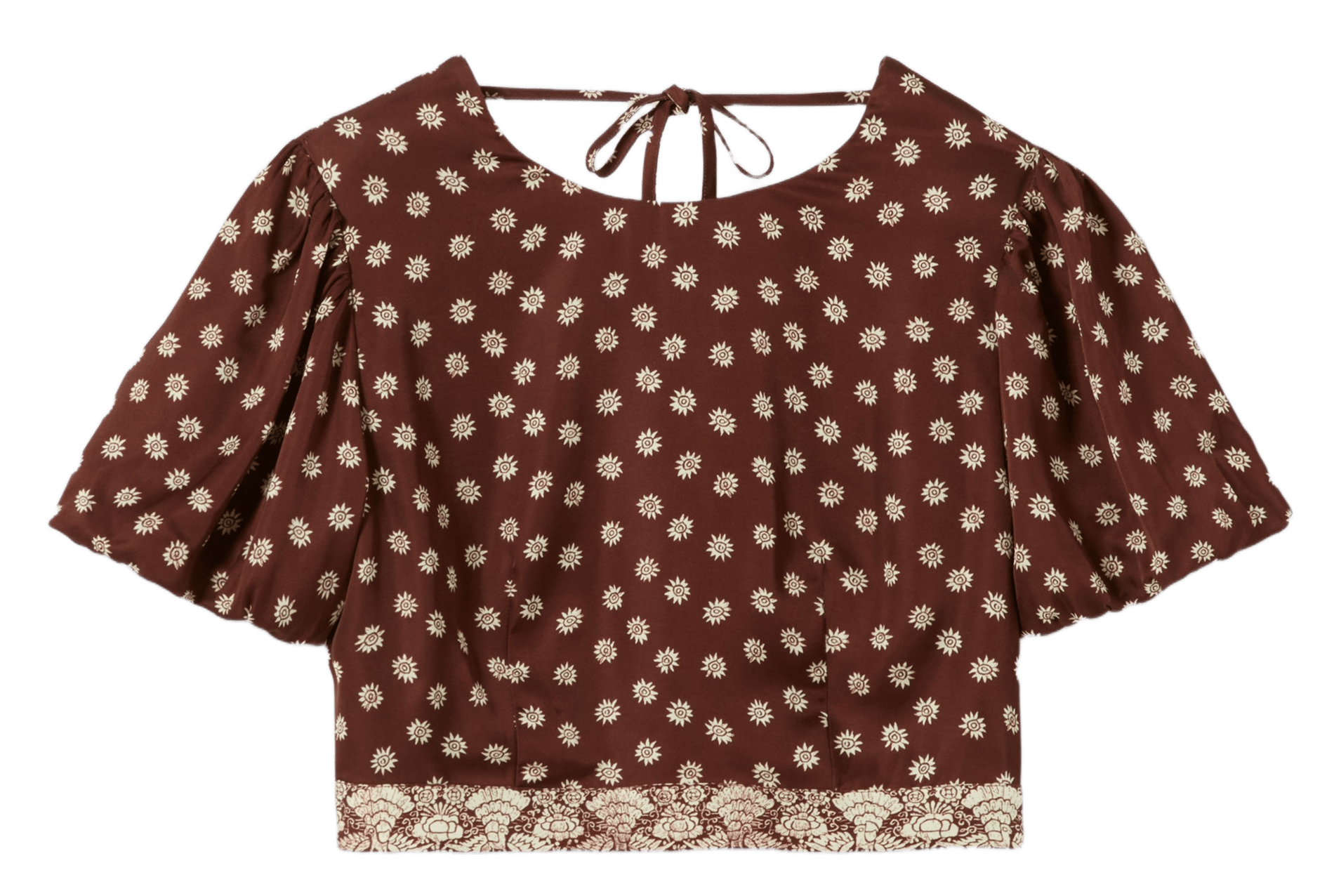 Top droit col rond imprimé CLAUDIE PIERLOT Multicolore