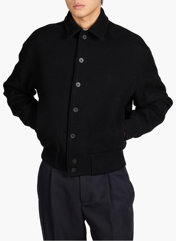 The peasant bomber jacket in cotton blend Black Jacquemus - Men The peasant bomber jacket in cotton blend Black Jacquemus - Men