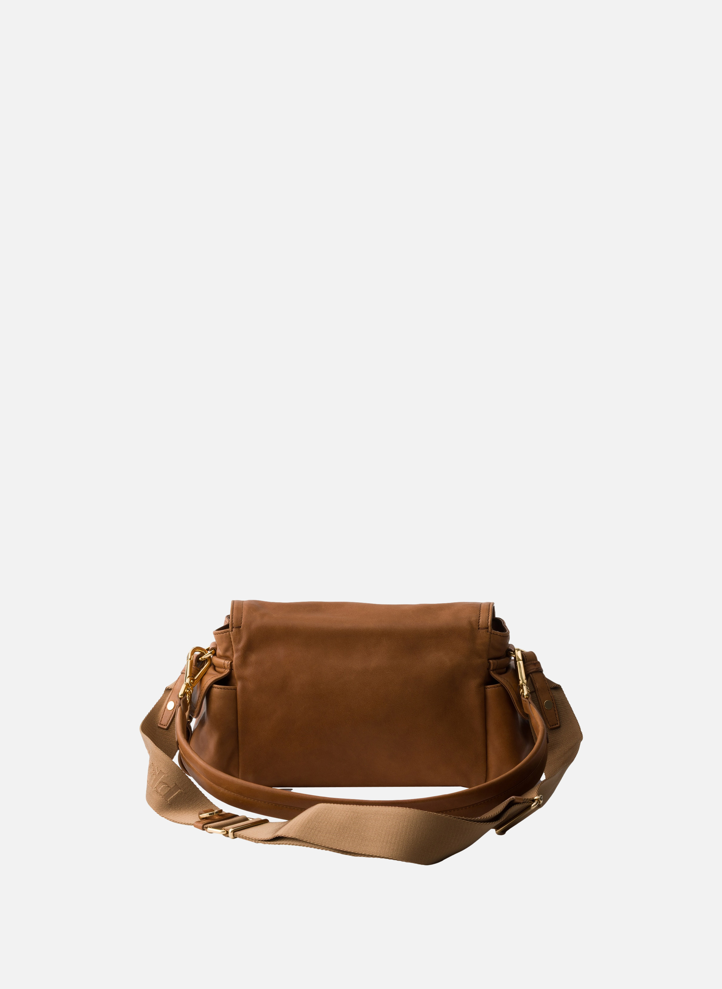 Sac porté épaule prada explore en cuir nappa PRADA Marron