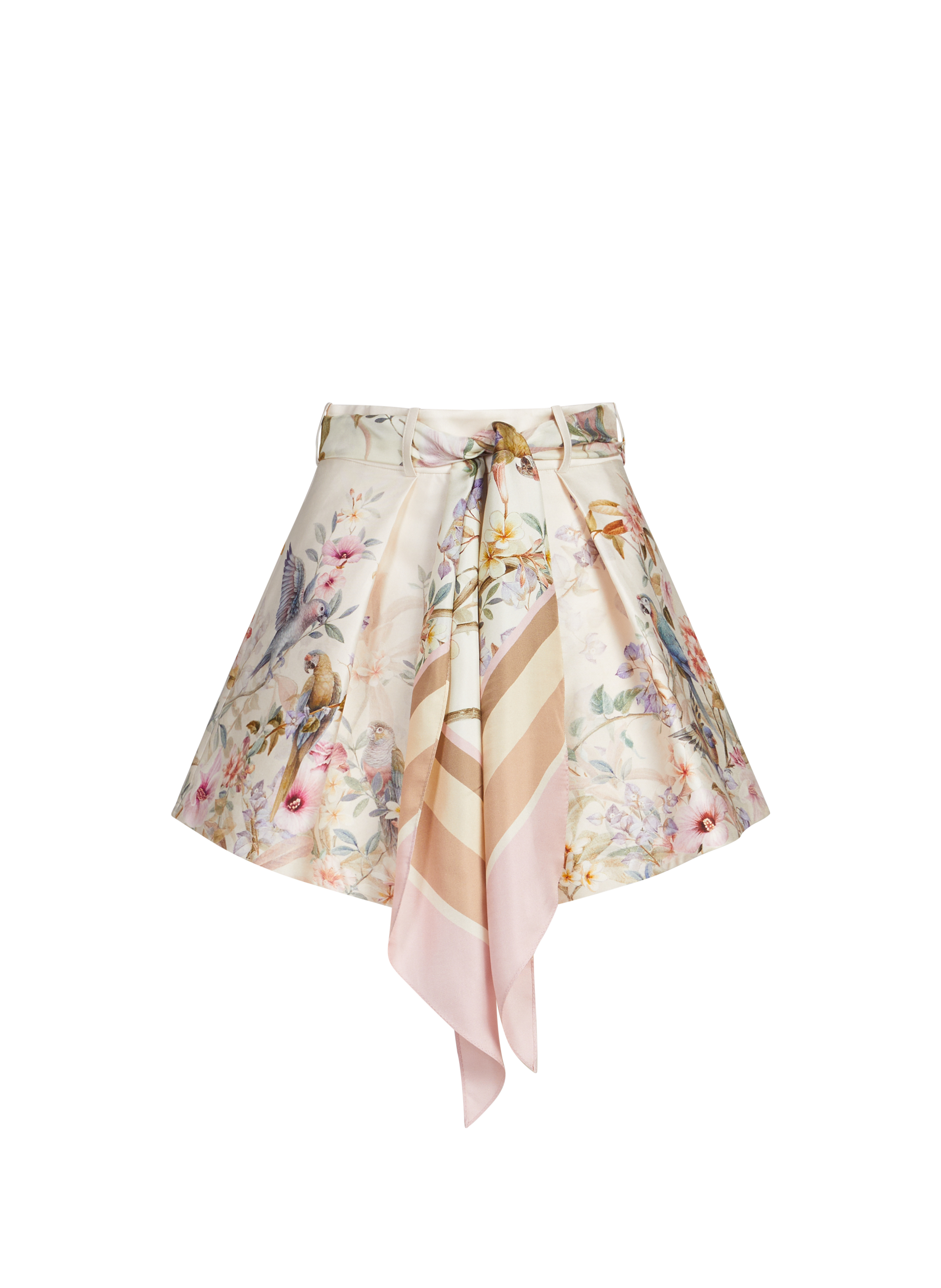 Short en soie mélangée avec imprimé ZIMMERMANN Multicolore