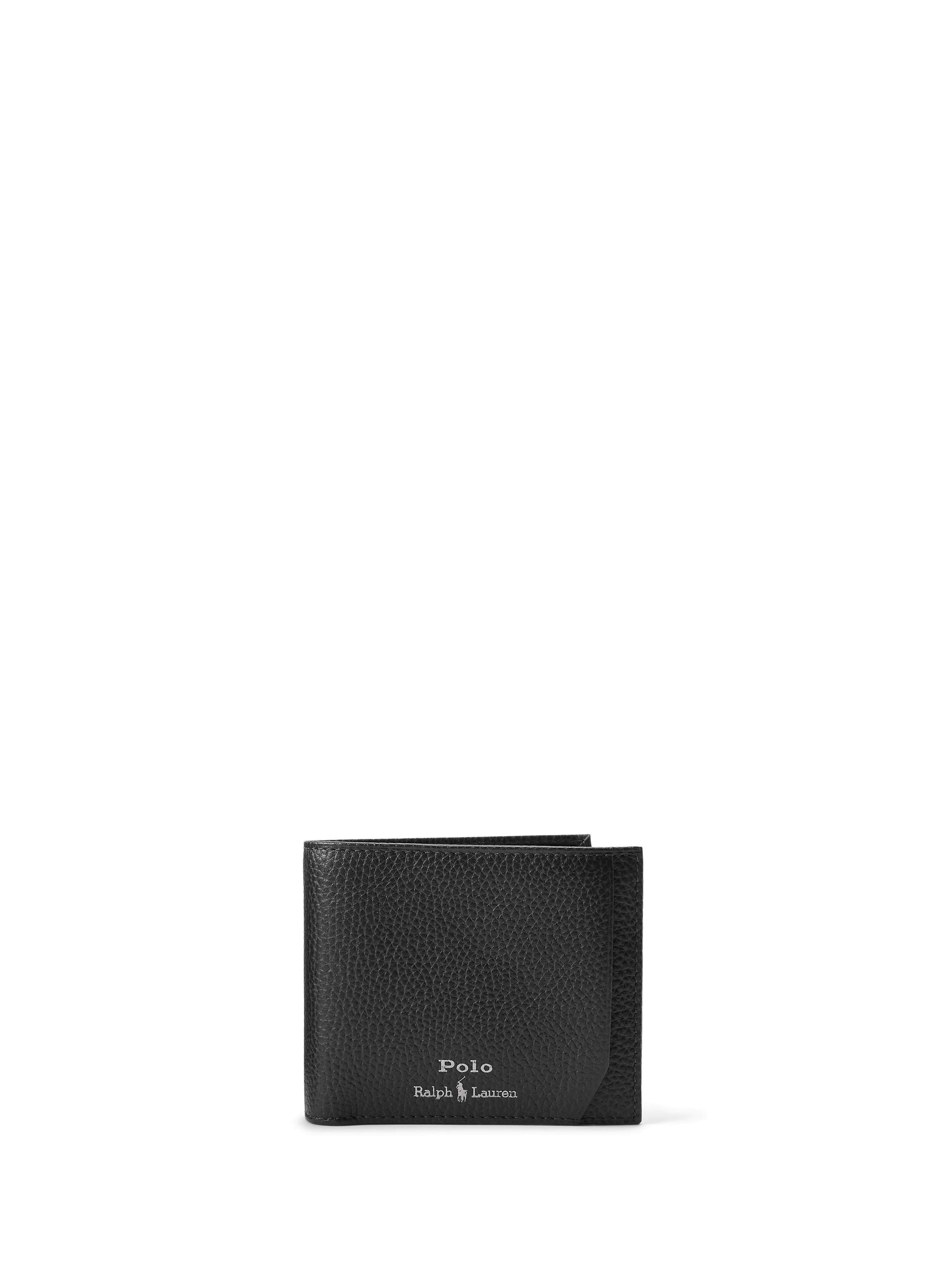 Portefeuille en cuir de vache POLO RALPH LAUREN Noir