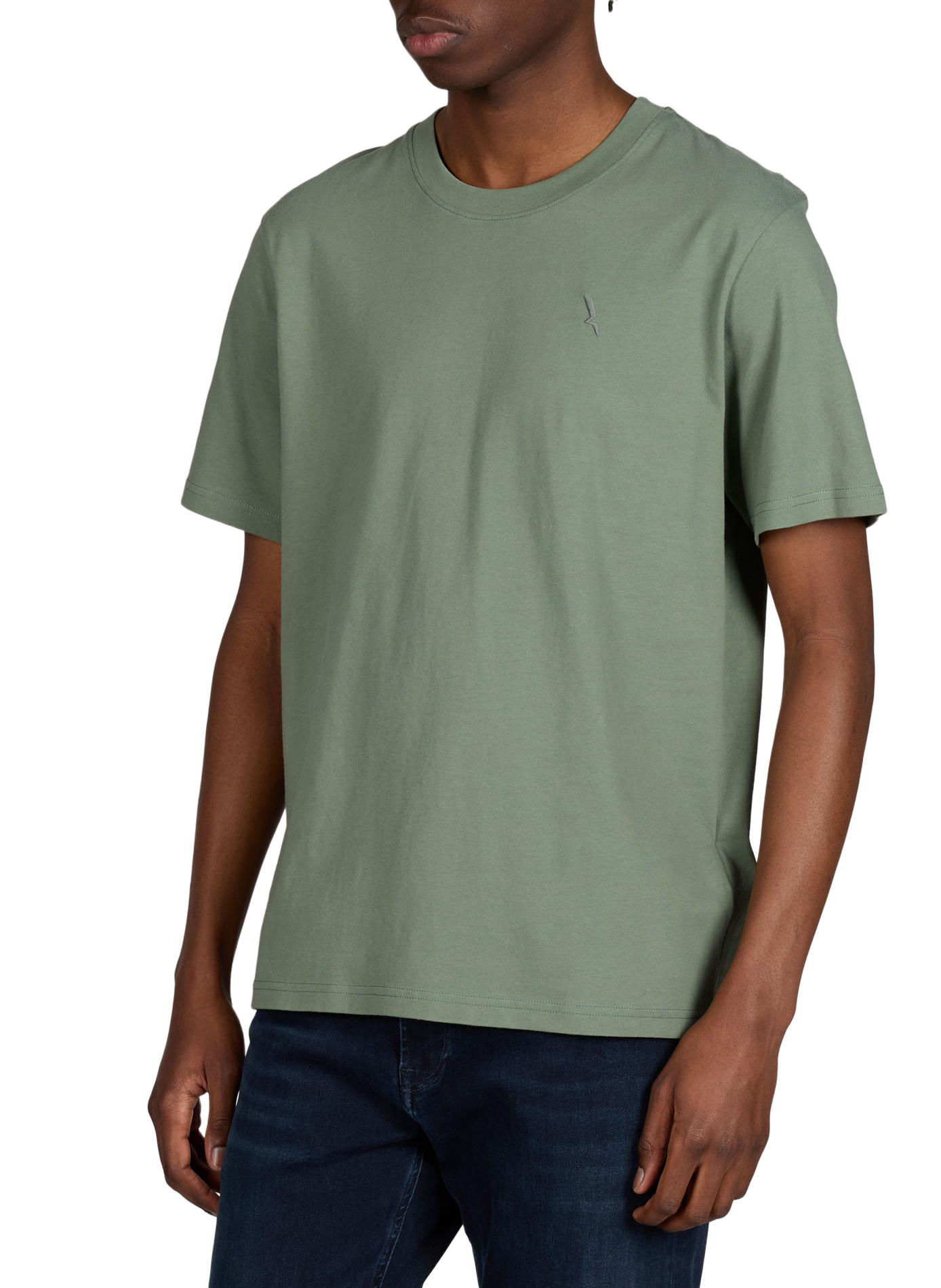 Cotton round-neck T-shirt AIGLE Khaki