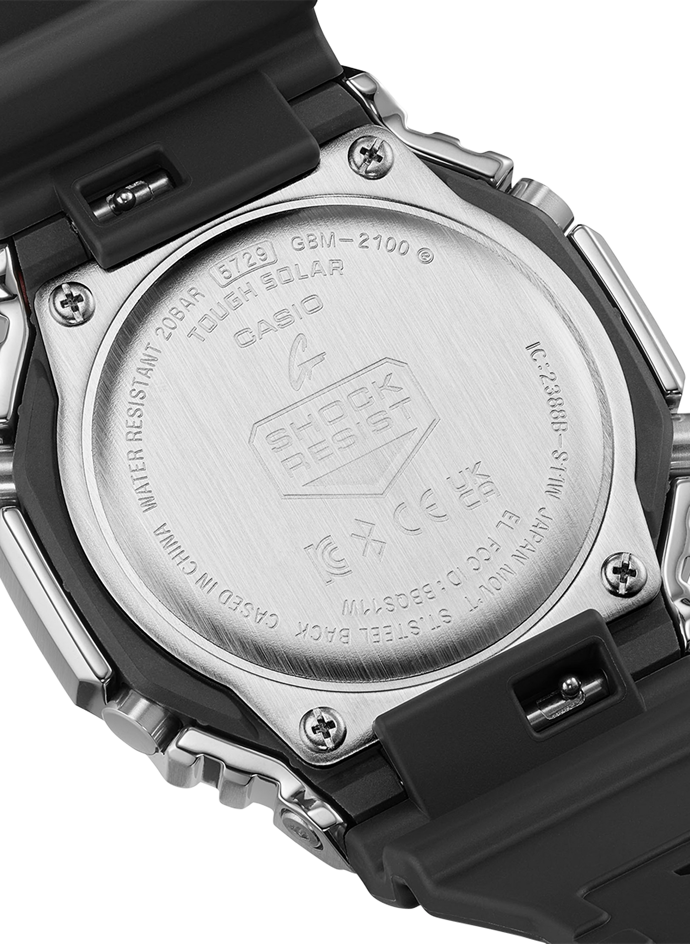 Montre connectée analogique Casio G-shock Argent