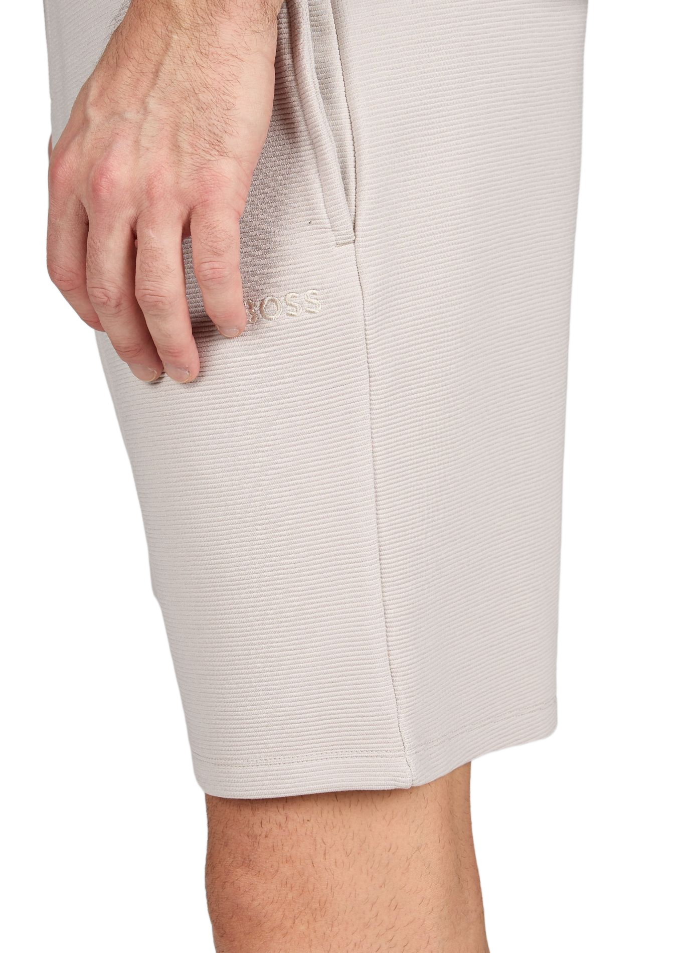 Korte trui BOSS Grijs