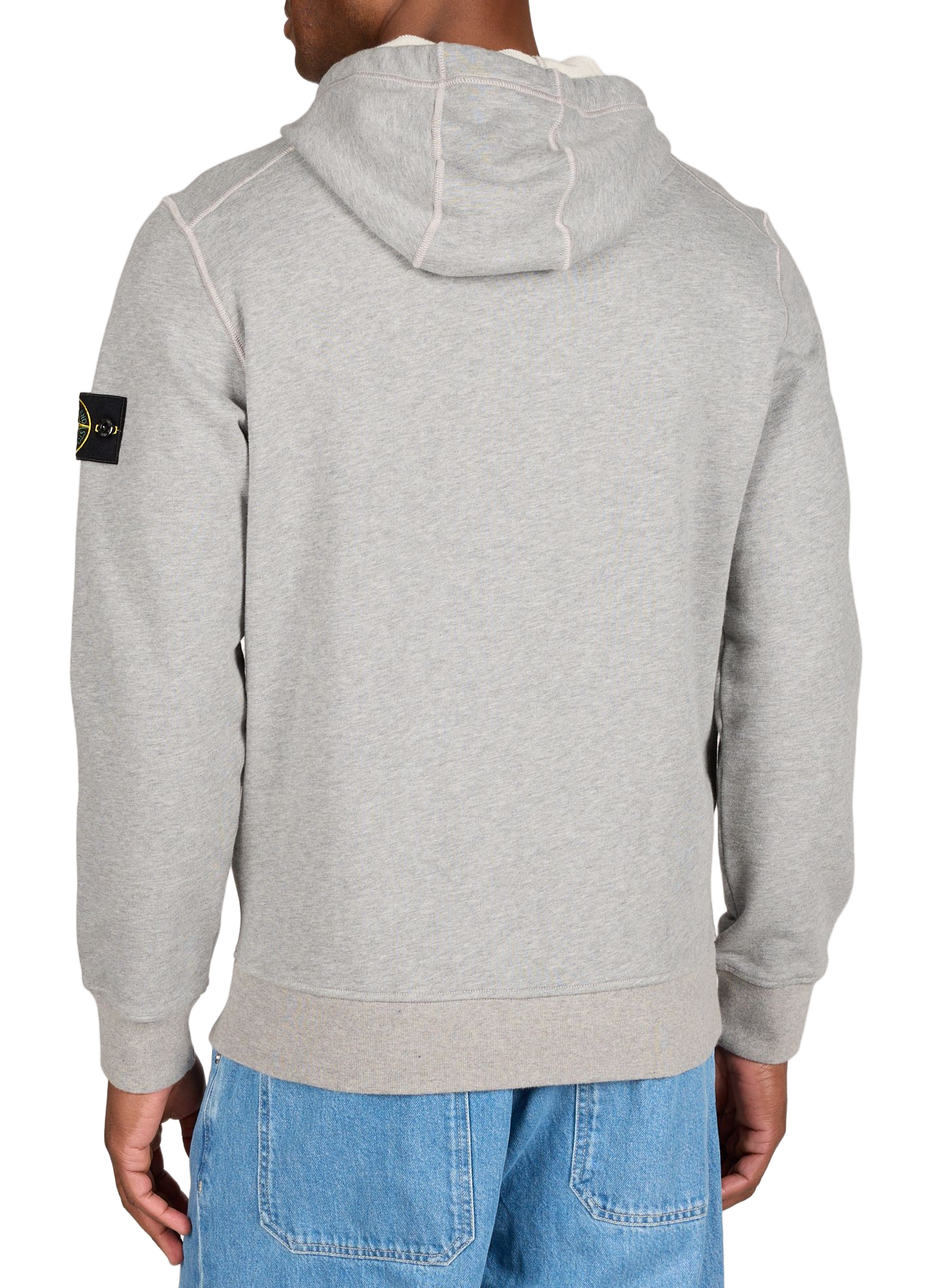 Cotton Hooded Sweatshirt STONE ISLAND Grey