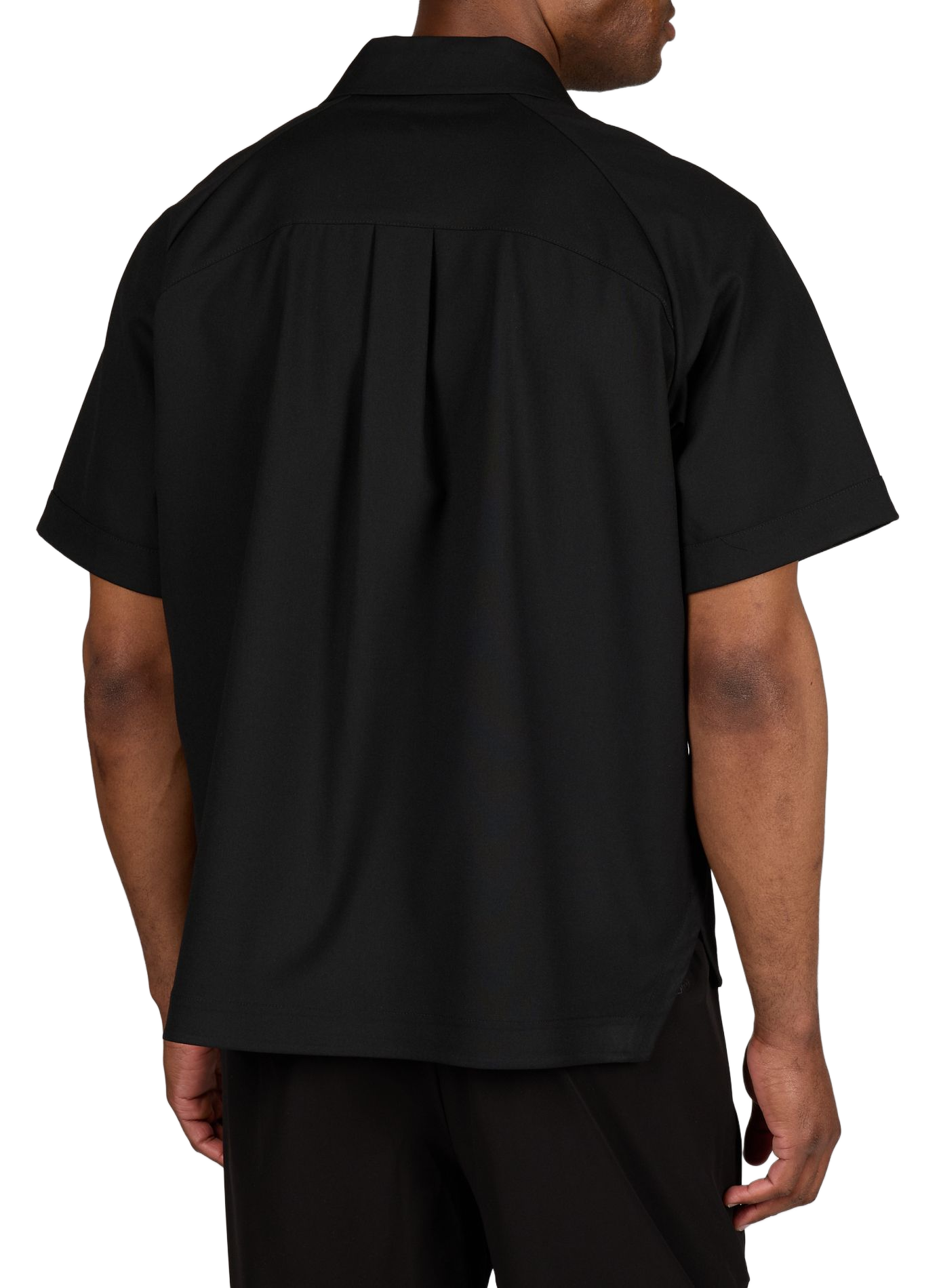 Short-sleeved classic collar shirt RAINS Black