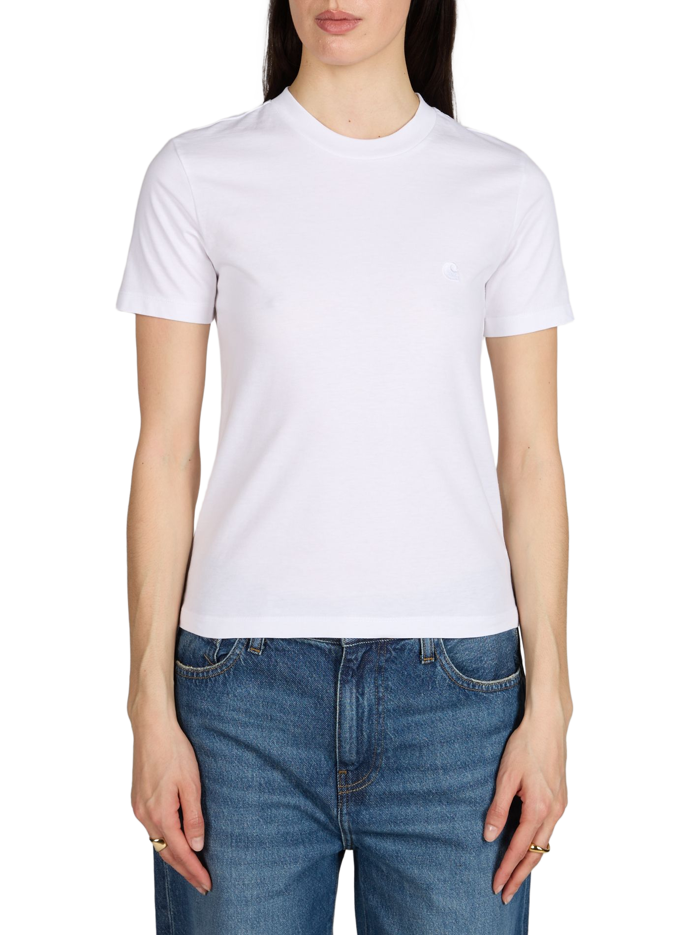 T-shirt W' S/S Luca in cotton CARHARTT WIP White