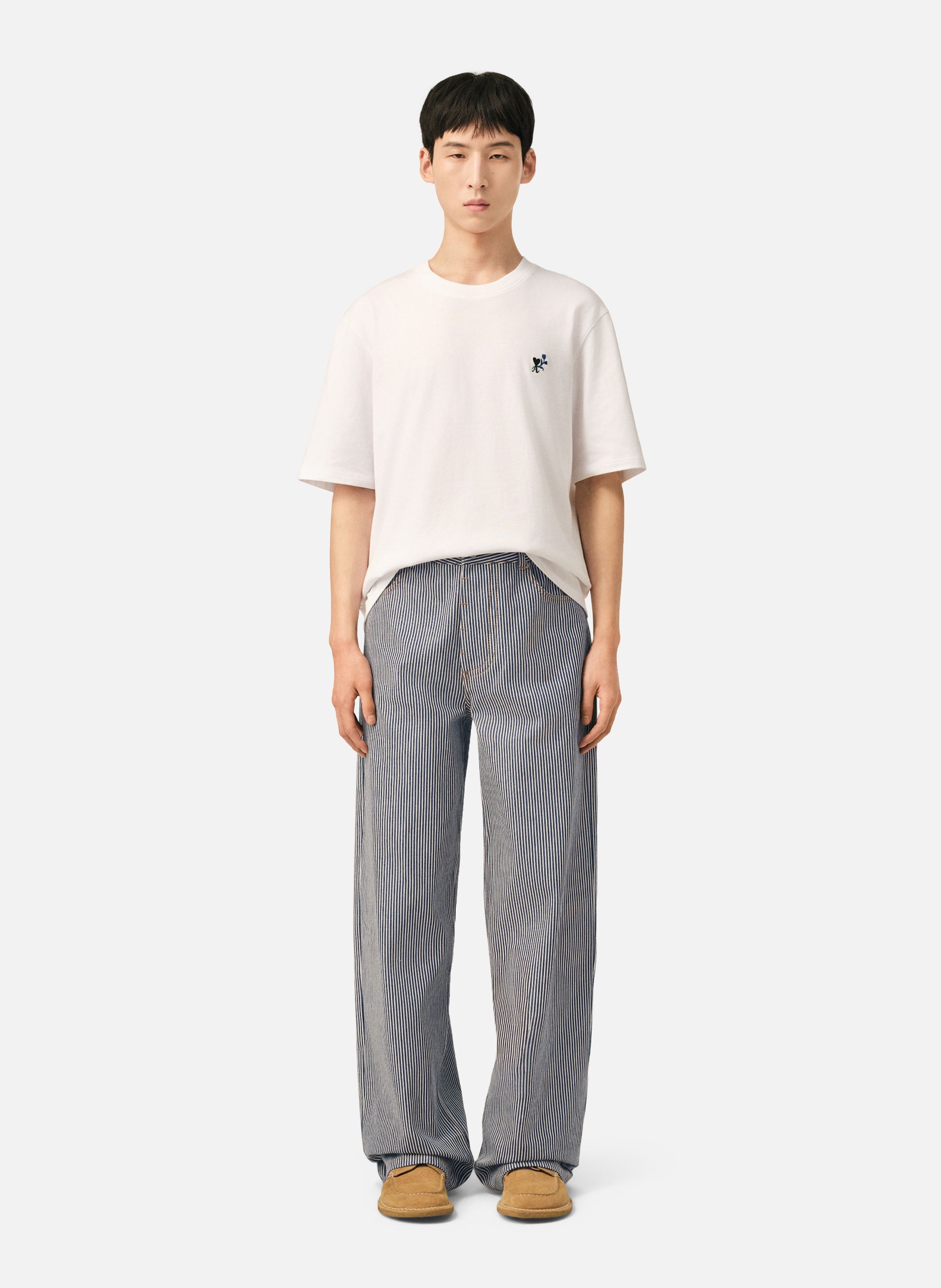 Jean coupe baggy en coton AMI PARIS Multicolore