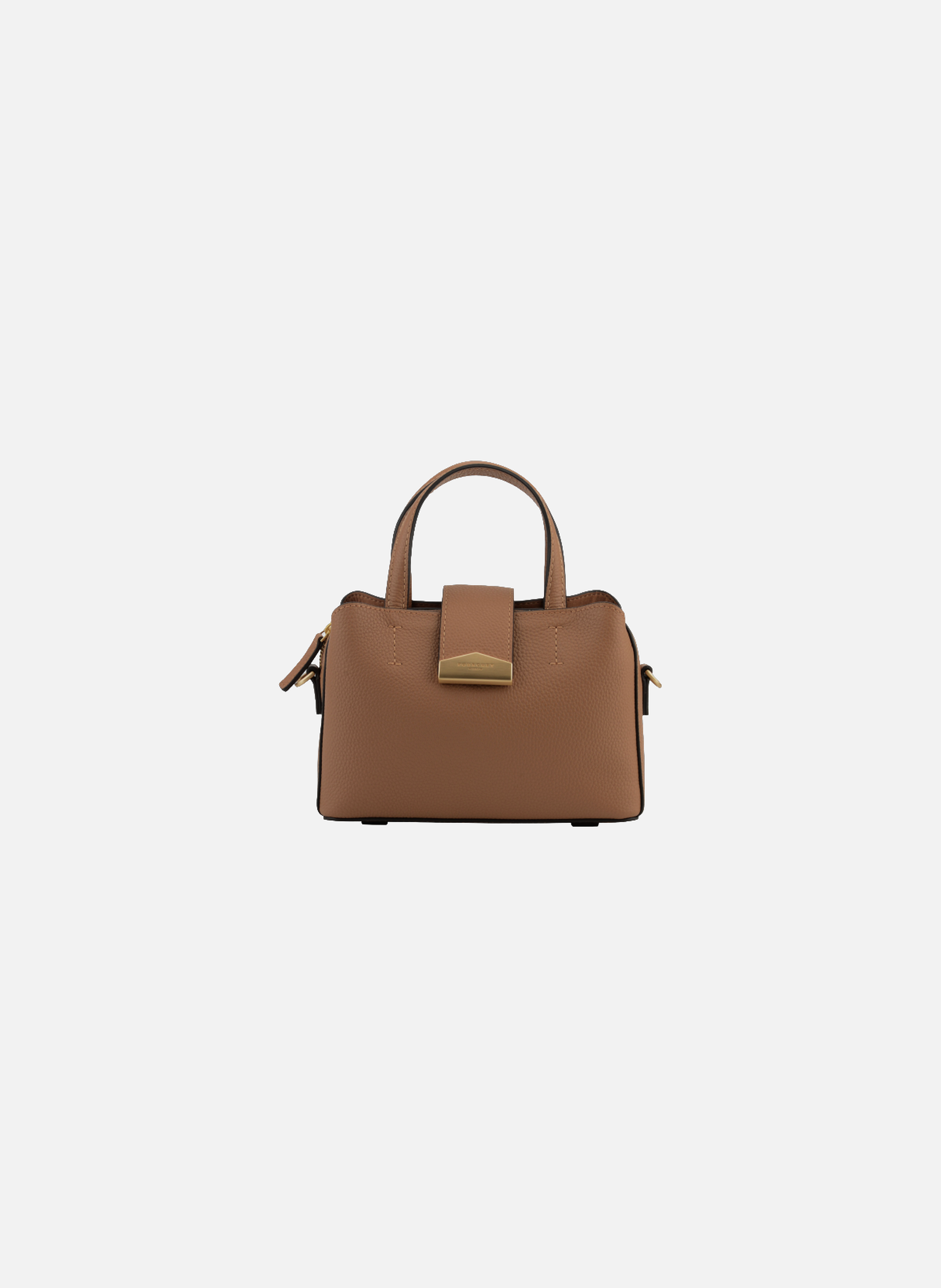 Cavalcade | sac porté épaule mm en cuir de vachette POURCHET Doré