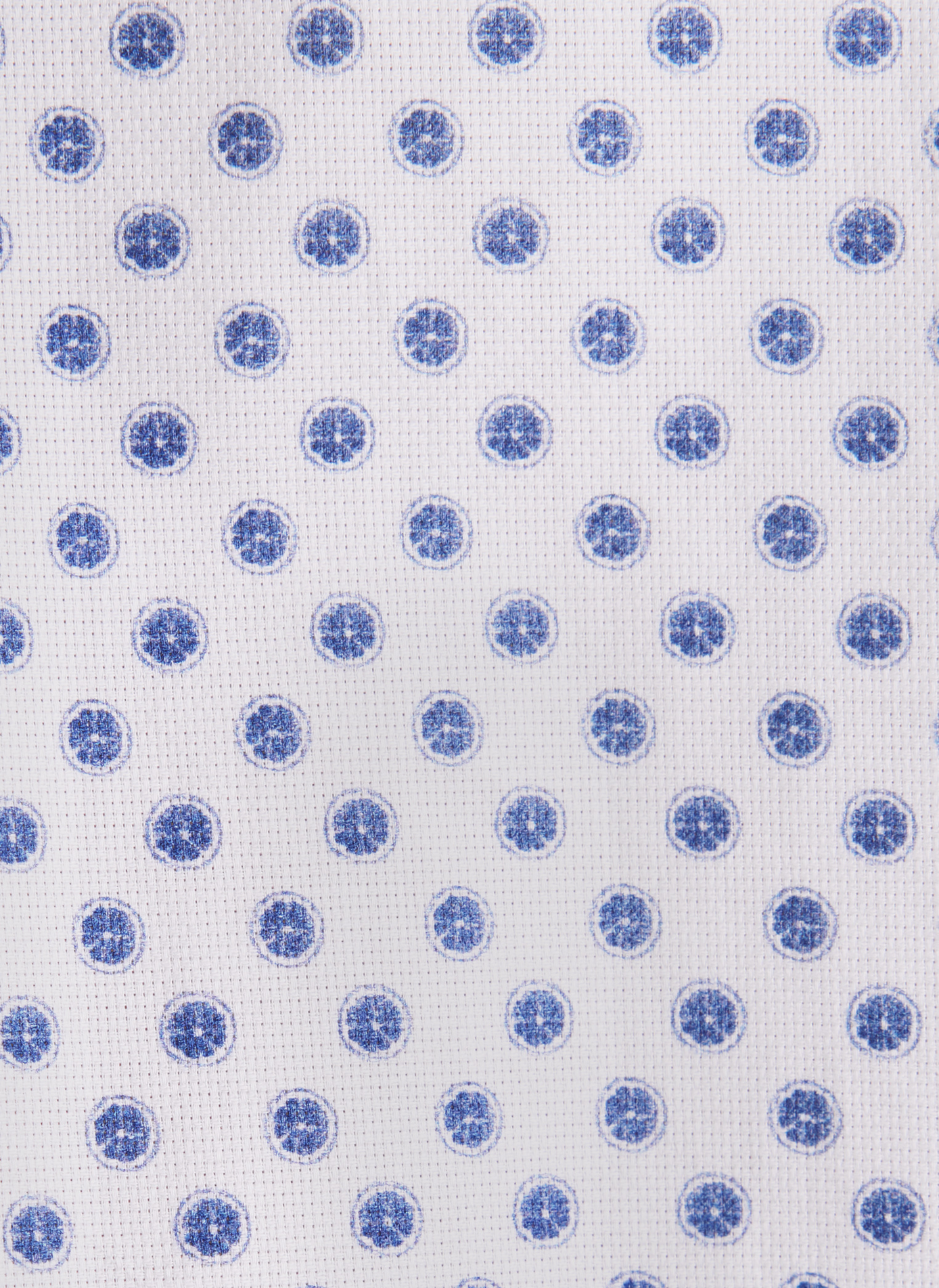 Chemise manches courtes imprimée en lin SEIDENSTICKER Bleu