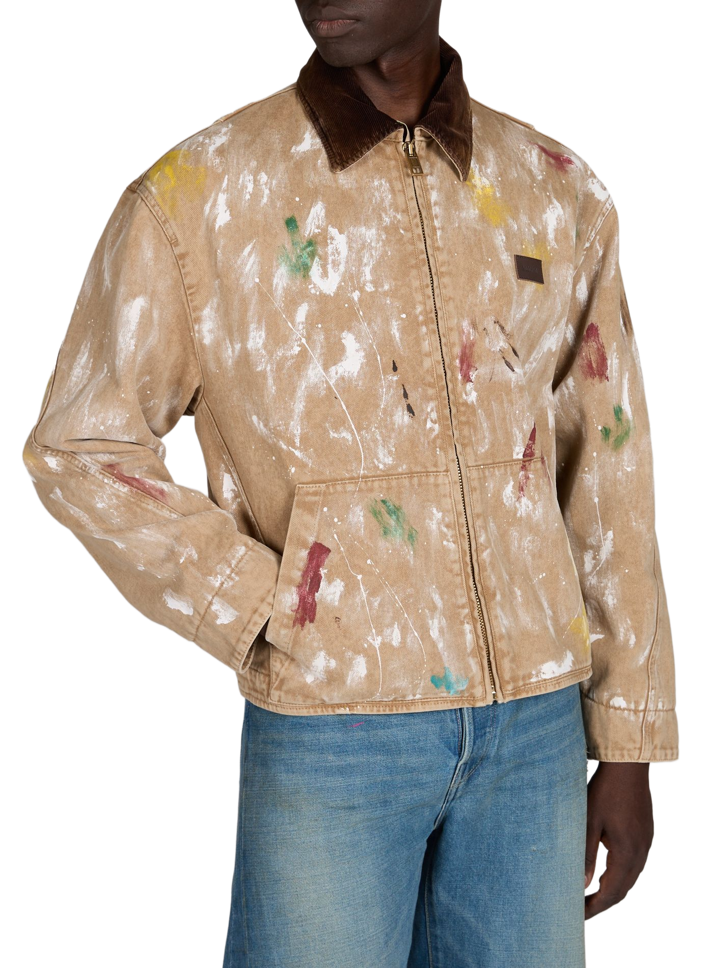 Veste tâches de peinture en coton MOSCHINO Multicolore