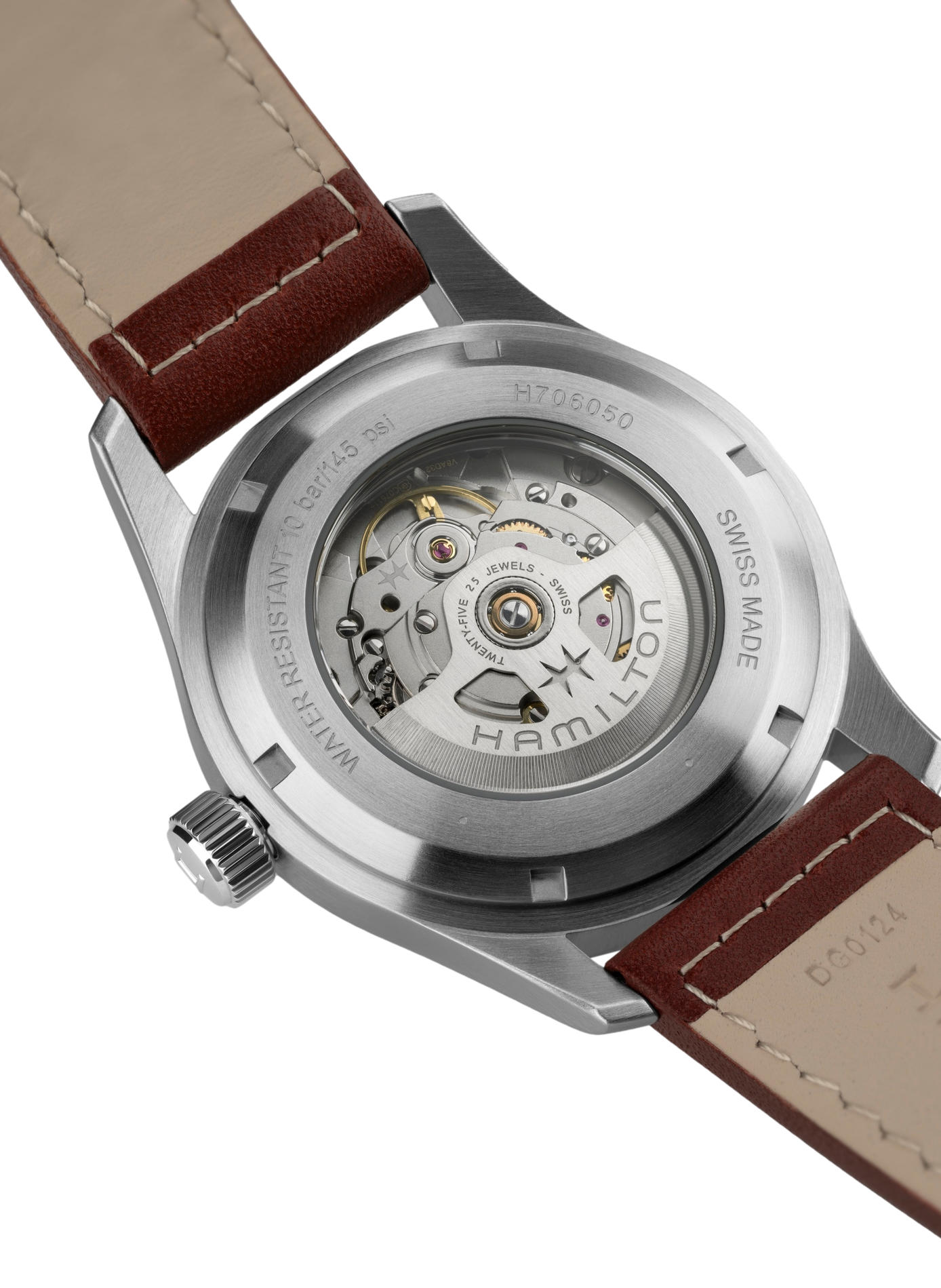 Montre Khaki Field en acier inoxydable HAMILTON Bleu