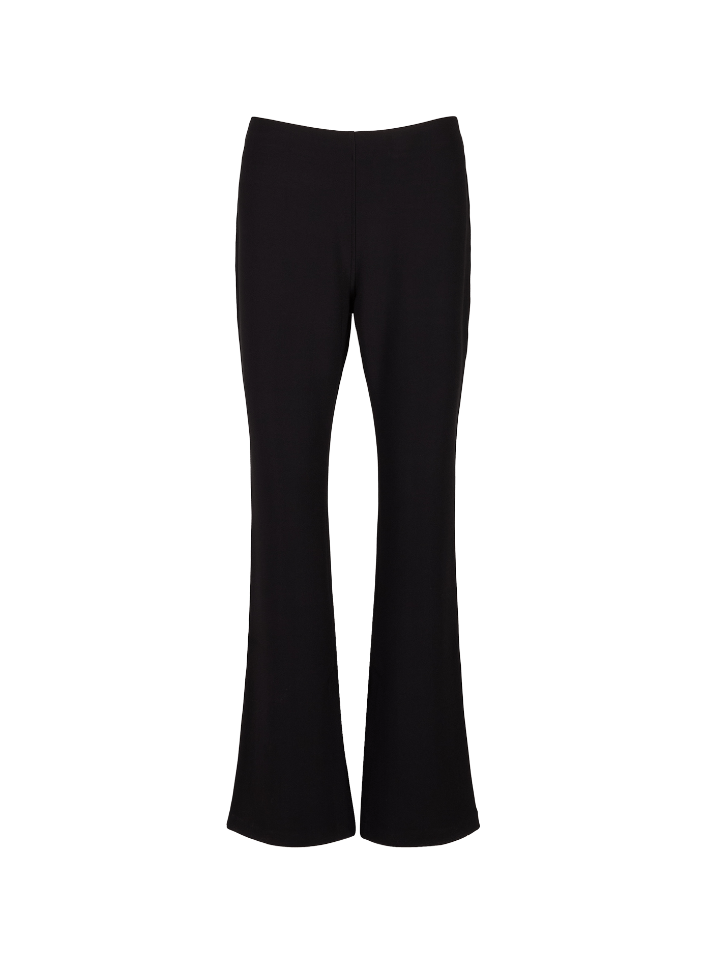 High-waisted flared pants with side slits CALVIN KLEIN Black